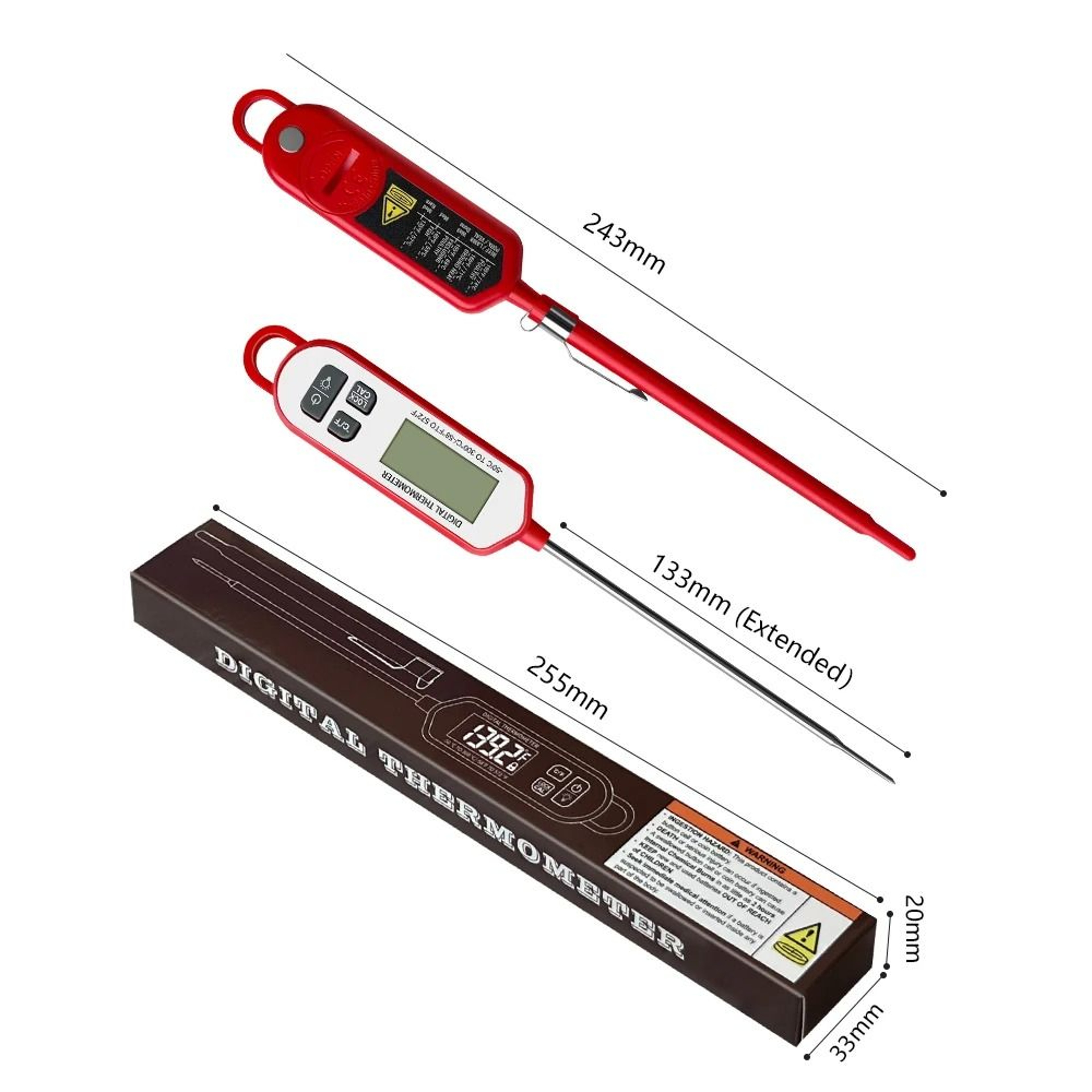 Digital InstantRead Meat Thermometer  Backlit HighFidelity Display  Executive Culinary Thermal Sanc 2