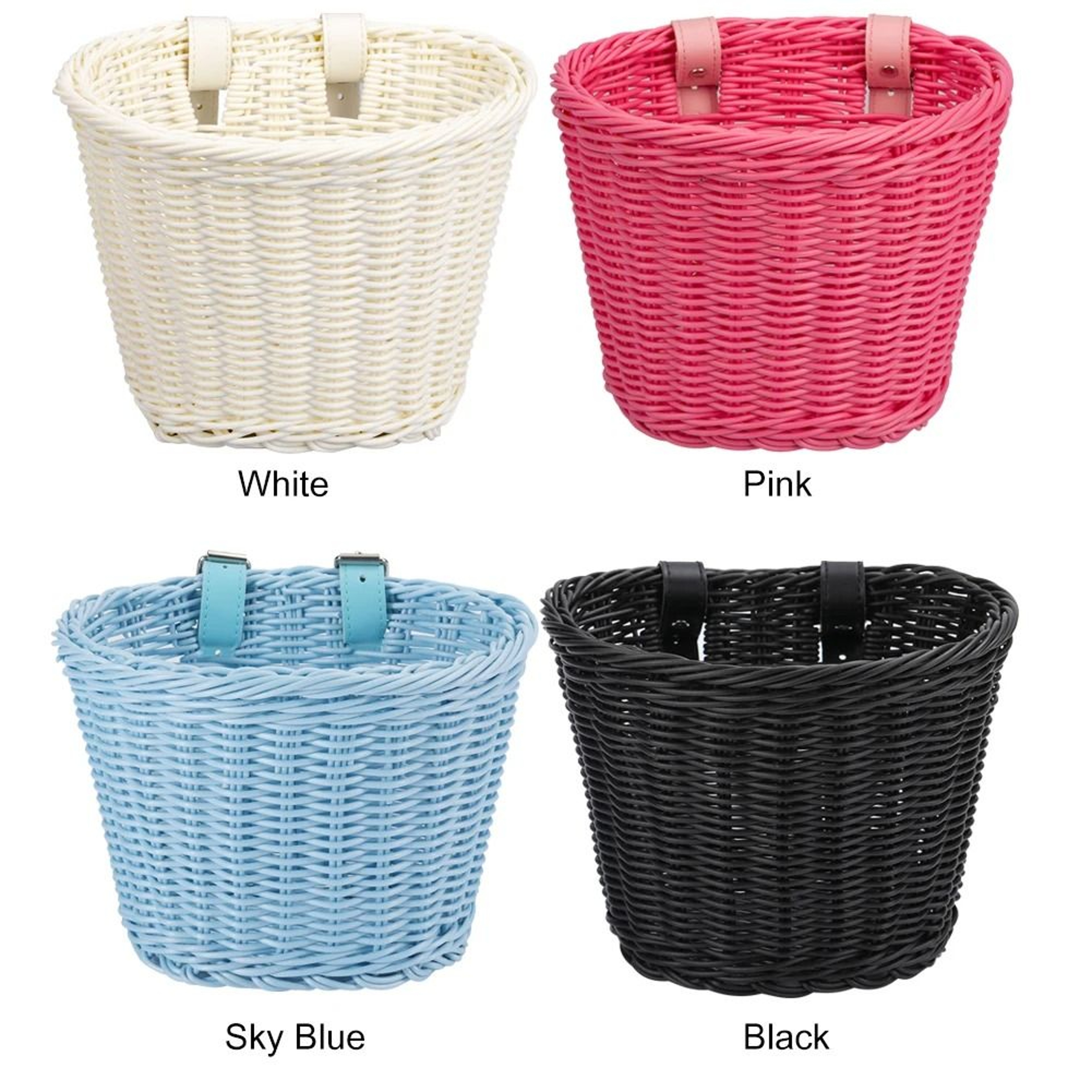 HandWoven Adjustable Bicycle Basket  Multifunction Front Handlebar Carrier  Executive Artisan Trans 3