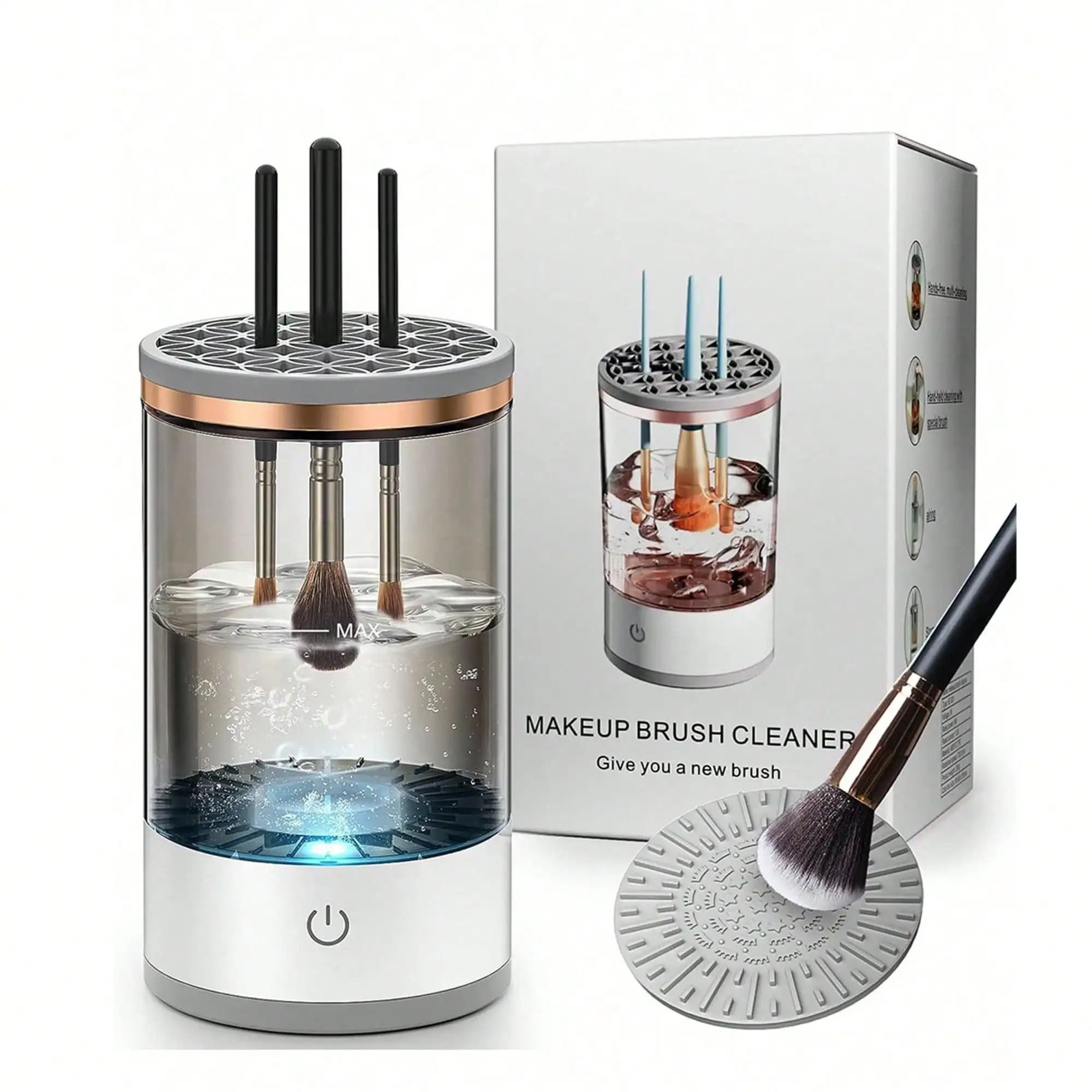 7000RPM Executive Makeup Brush Cleaner  HighFidelity Sonic Spin System  Boutique Beauty Maintenance 0