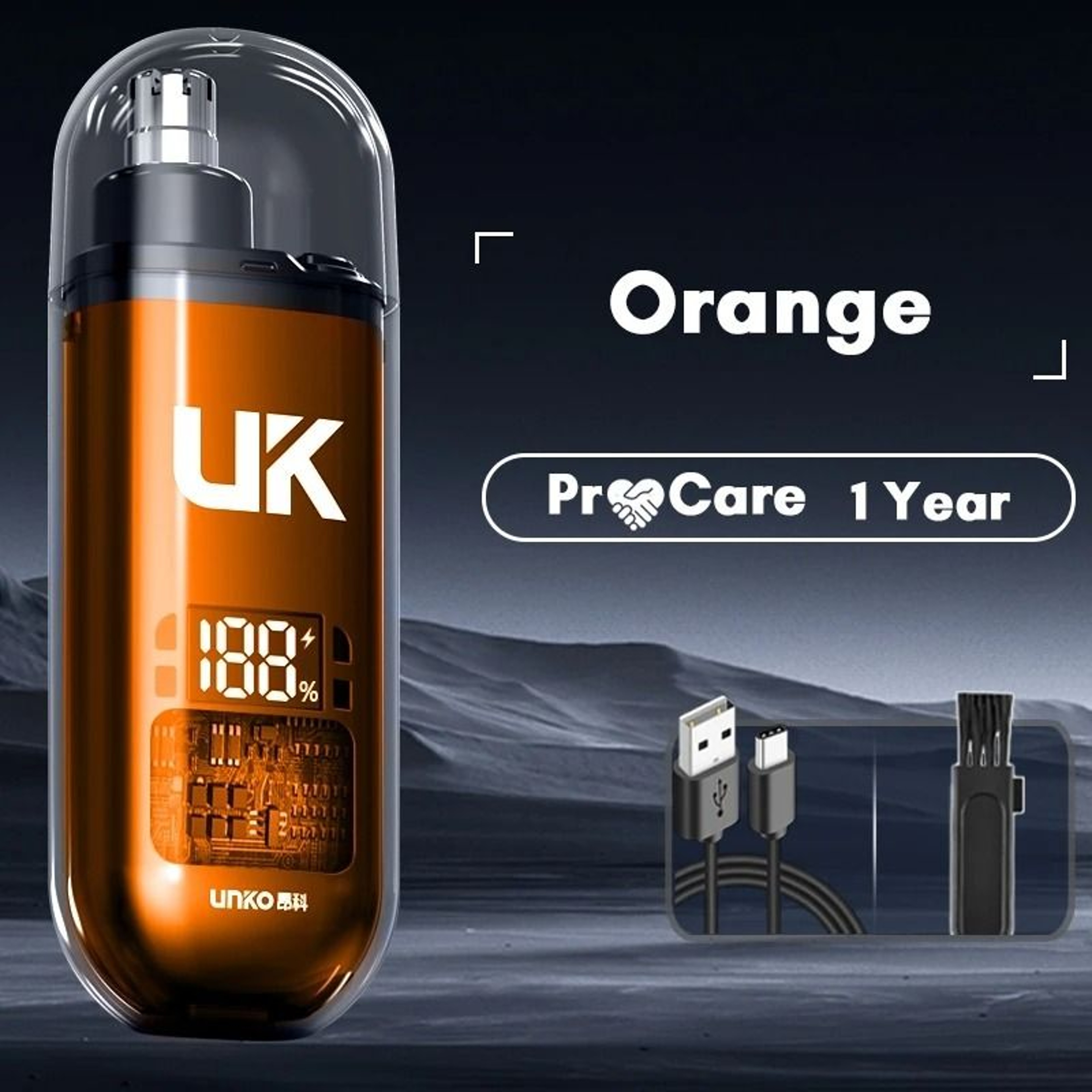 Mini Rechargeable Nose Hair Trimmer  IPX6 Waterproof Rotary Blade  Executive Grooming Studio Sanctu 7