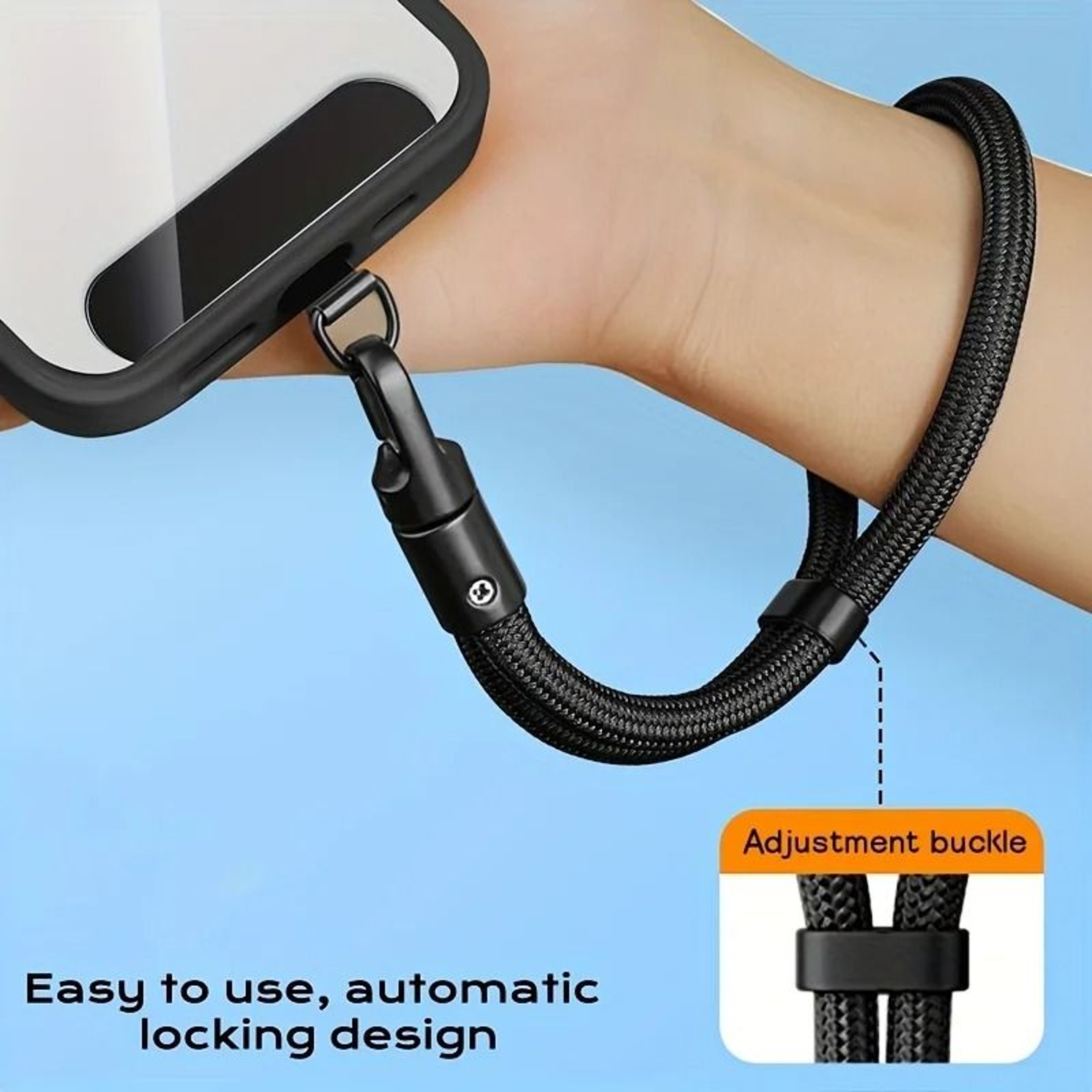 7mm Reinforced Phone Lanyard  Universal Adjustable Wrist  Crossbody Strap  Boutique Travel Sanctuar 1