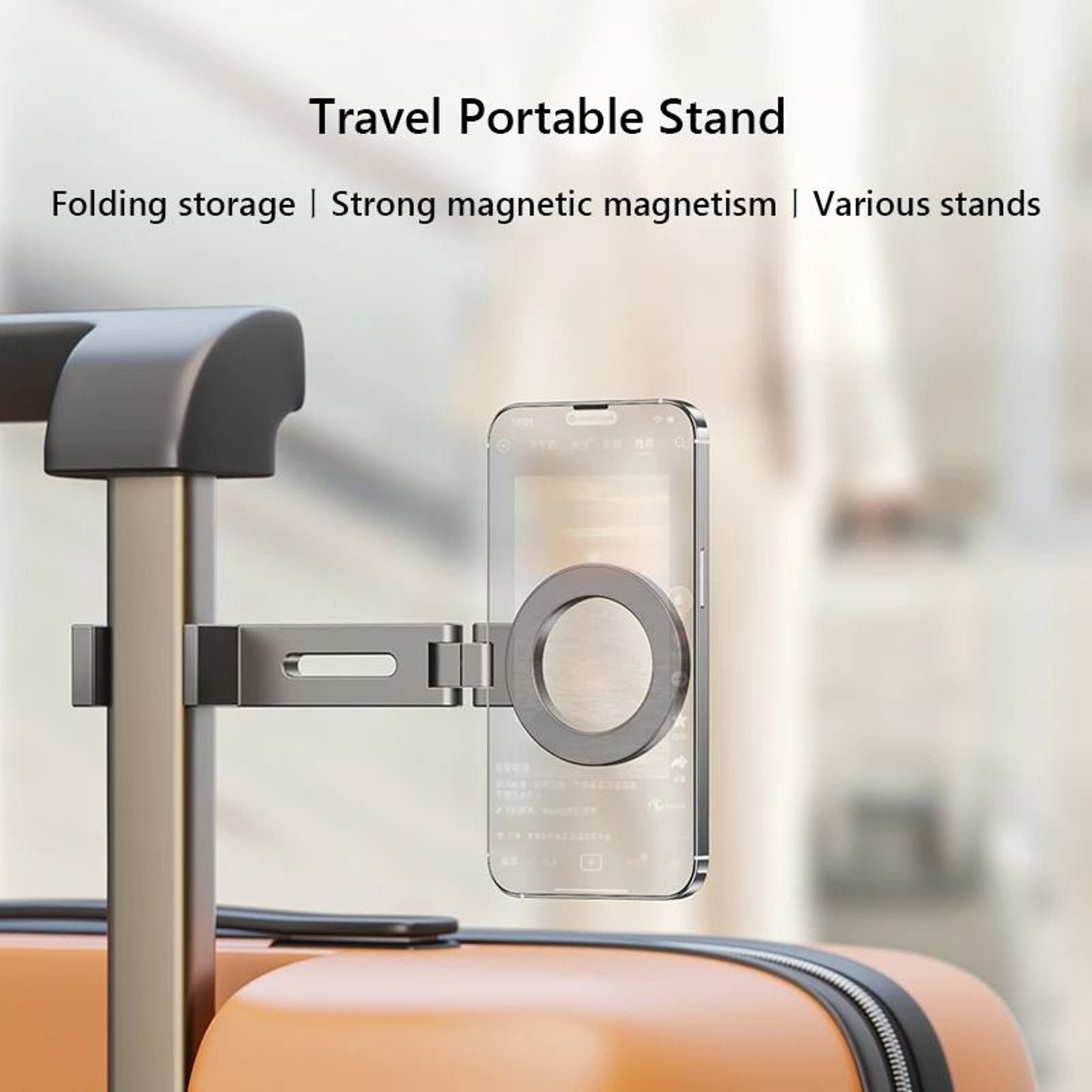 Universal Magnetic Travel Mount  360 Flexible Rotation Phone Holder  Boutique Transit Sanctuary 3