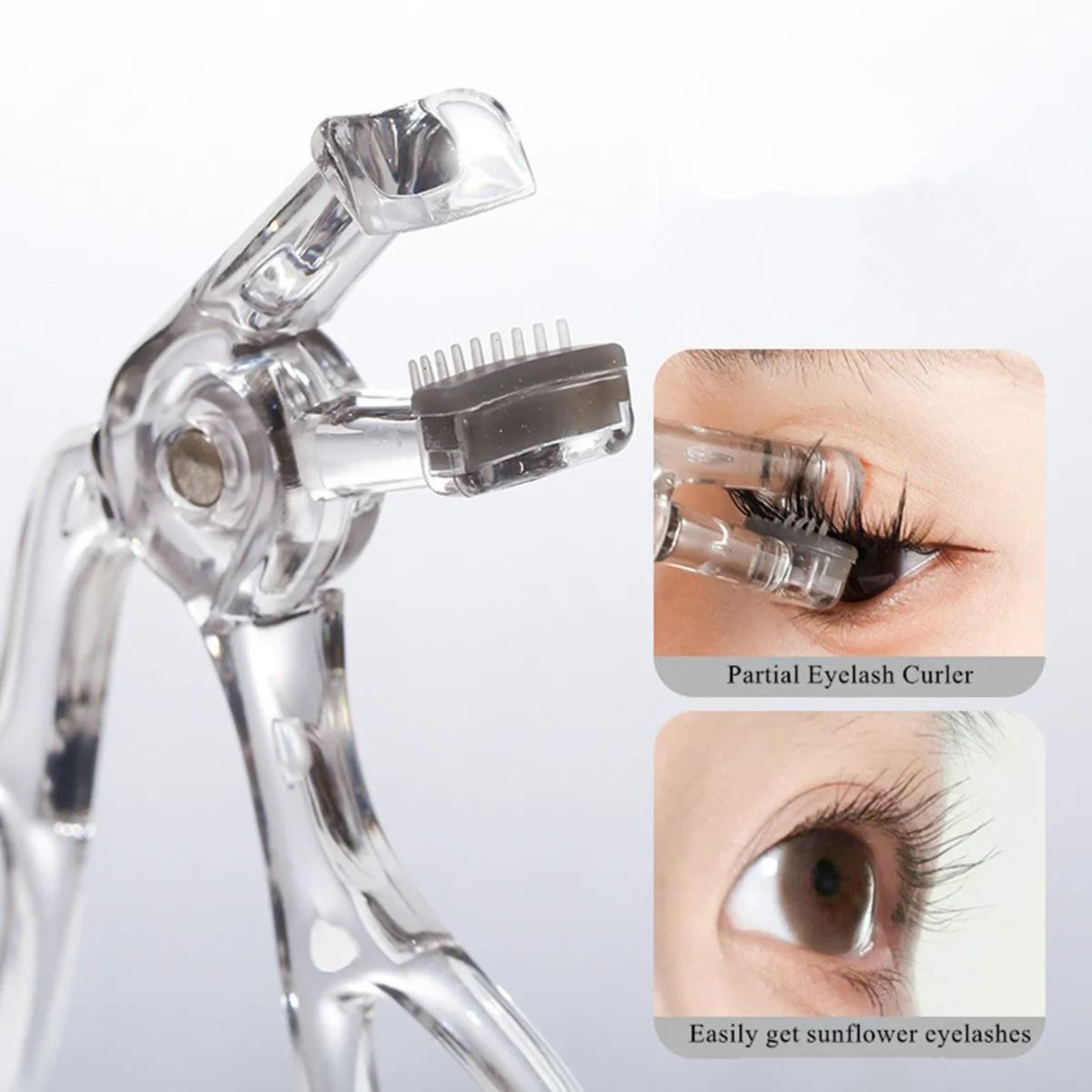 WideAngle Partial Eyelash Curler  Integrated CombTooth Precision  Boutique Eye Enhancement Sanctuar 4