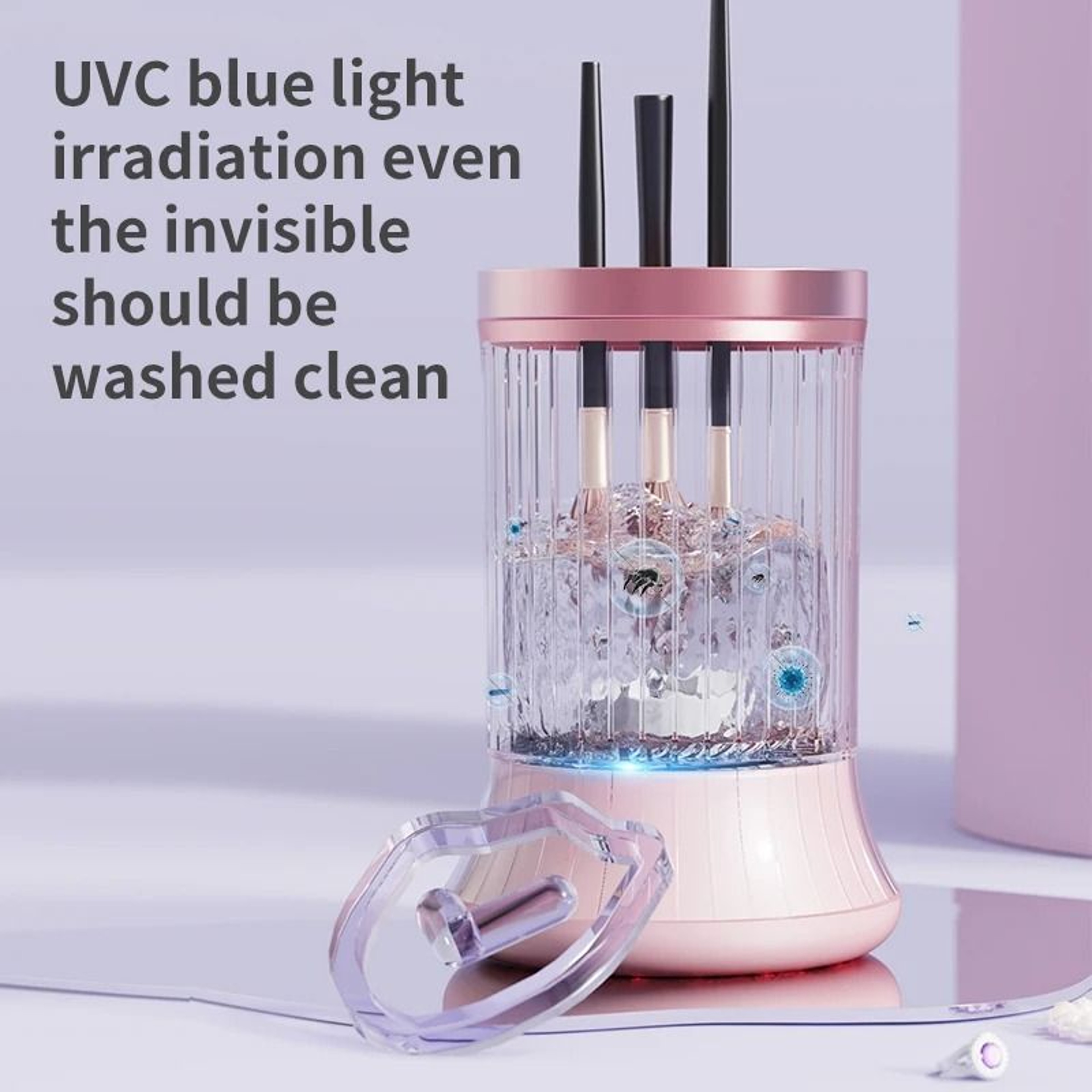 SonicRotary Makeup Brush Cleaner  7000 RPM Automatic Washer  Dryer  Boutique Beauty Maintenance San 0