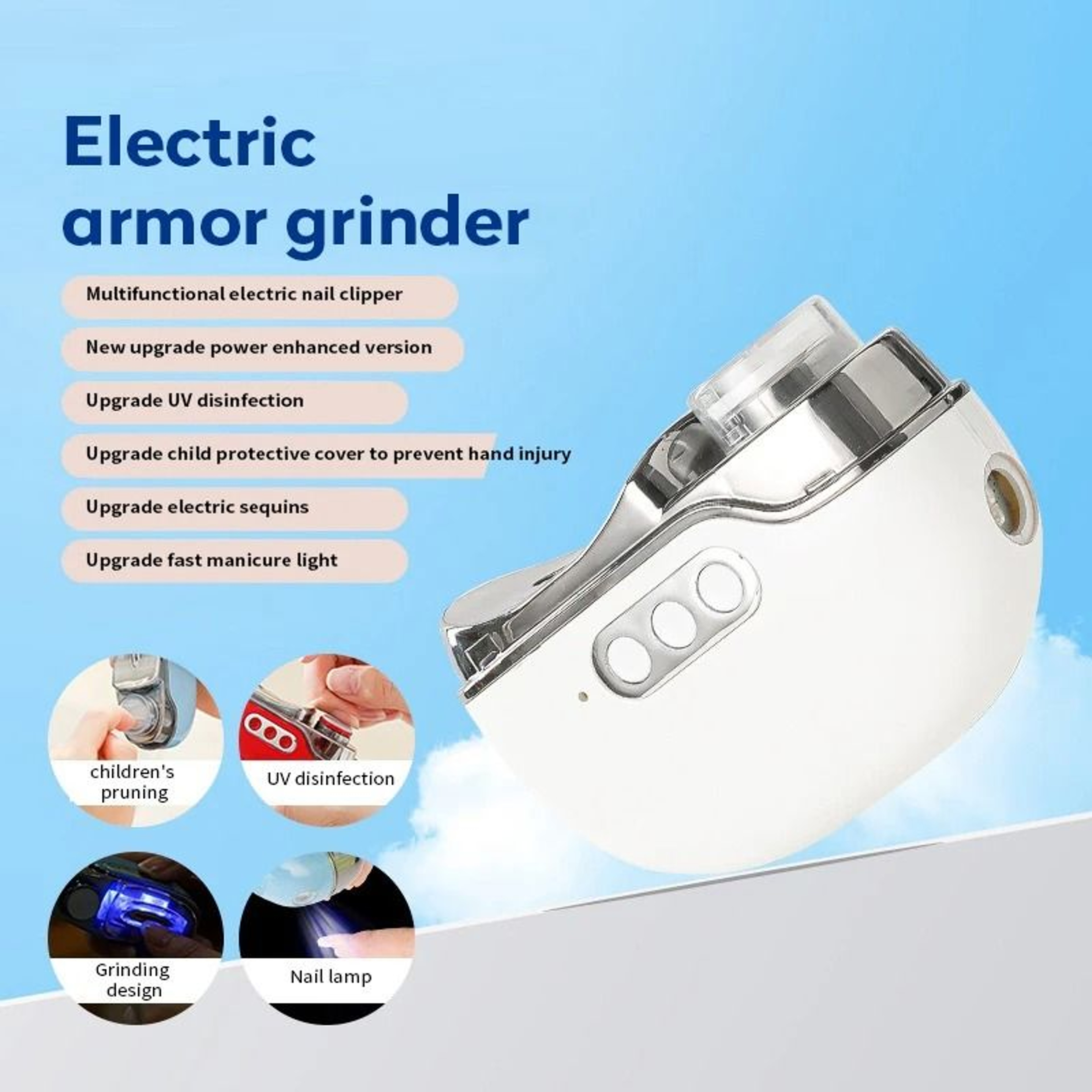 4in1 Automatic Electric Nail System  Integrated UV Curing Lamp 5