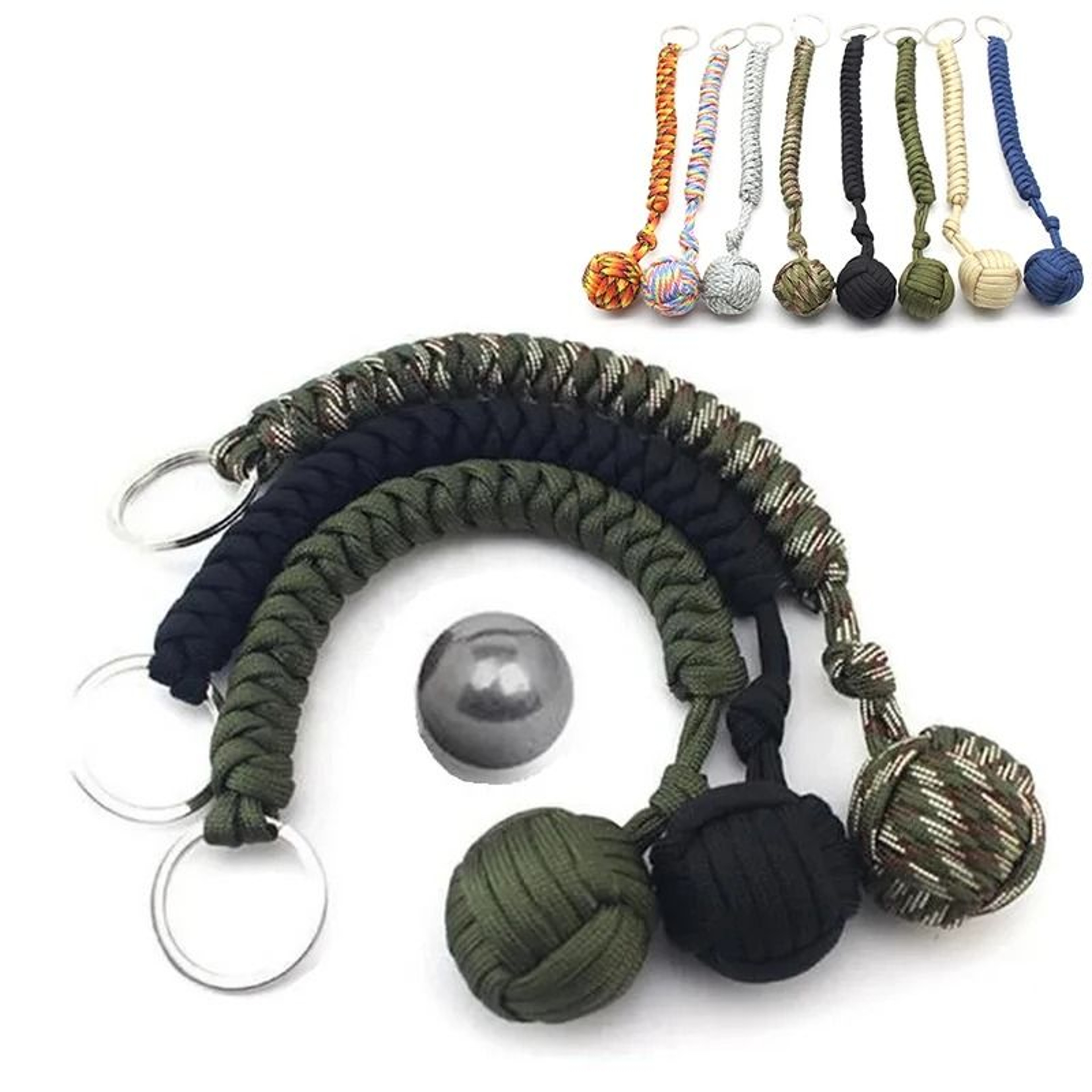 Tactical Monkey Fist Lanyard  SteelCore Security  Survival Interface 0