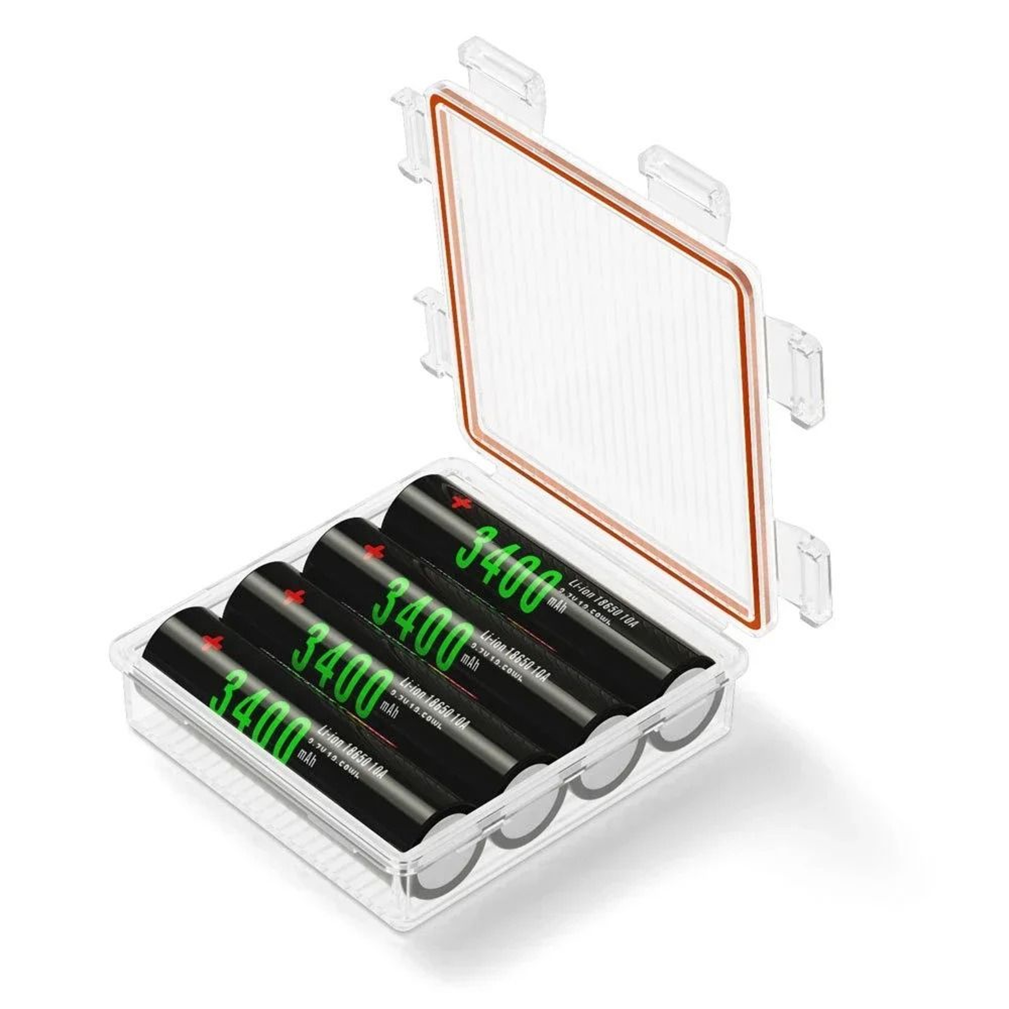 QuadSlot 18650 Battery Vault  HighDensity HardShell Protection System 1