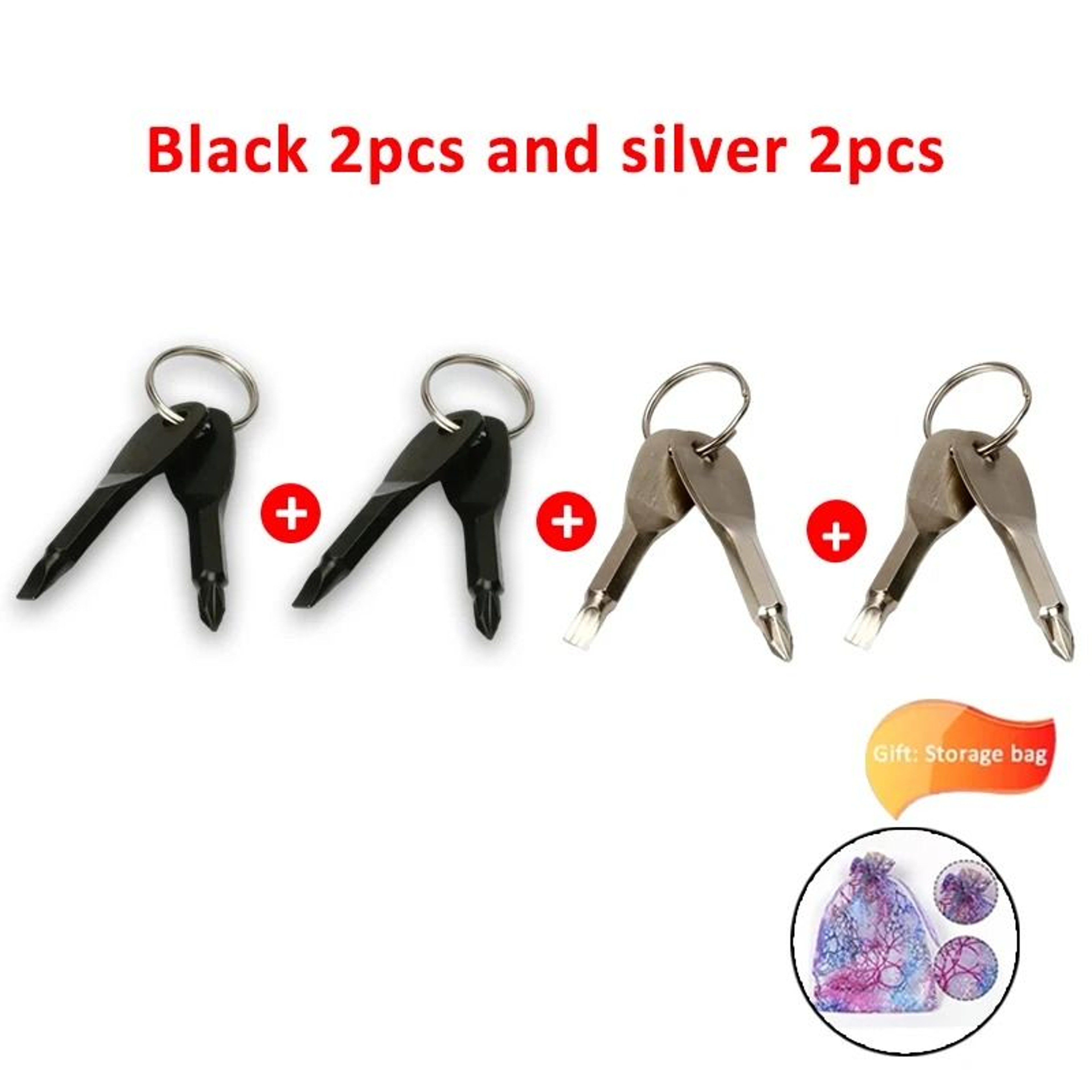 Multifunctional EDC Key Screwdriver  60mm SelfDefense  Safety Interface 6