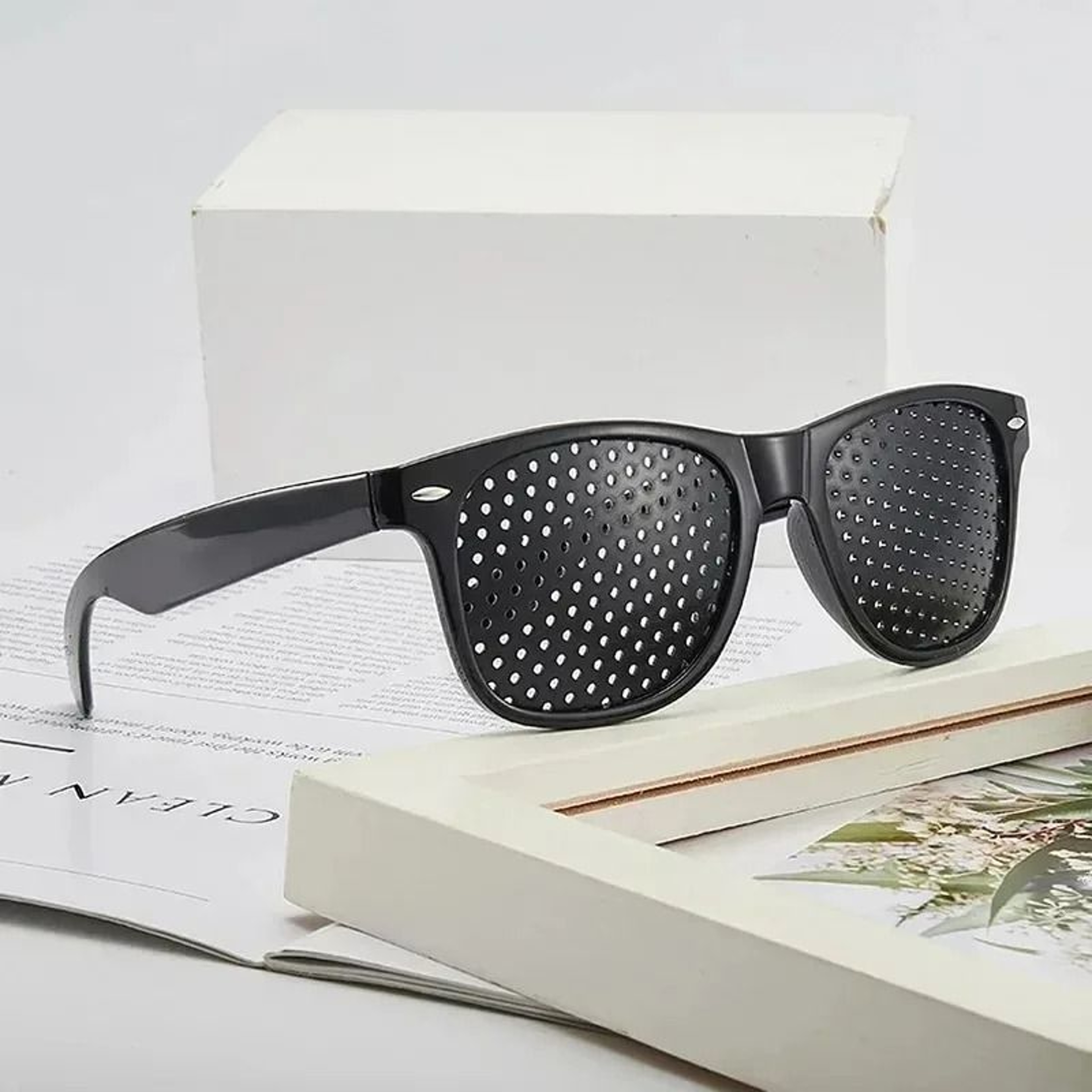 Classic Wayfarer Pinhole Vision Trainer  AntiFatigue Stenopeic Eye Protection  Myopia Correction Sy 4