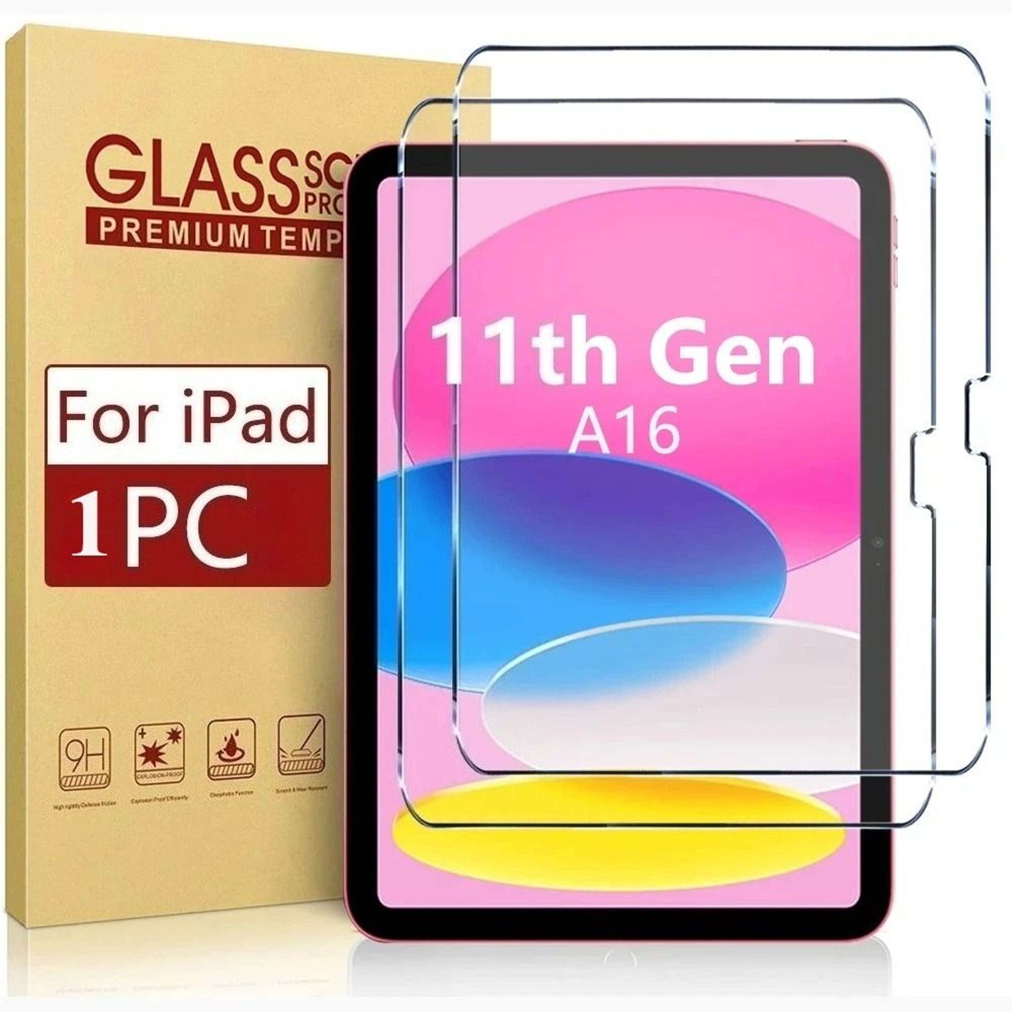 IPad 11th Generation Tempered Glass Screen Protector 9H Hardness Protective Film For IPad 2025 A16  0