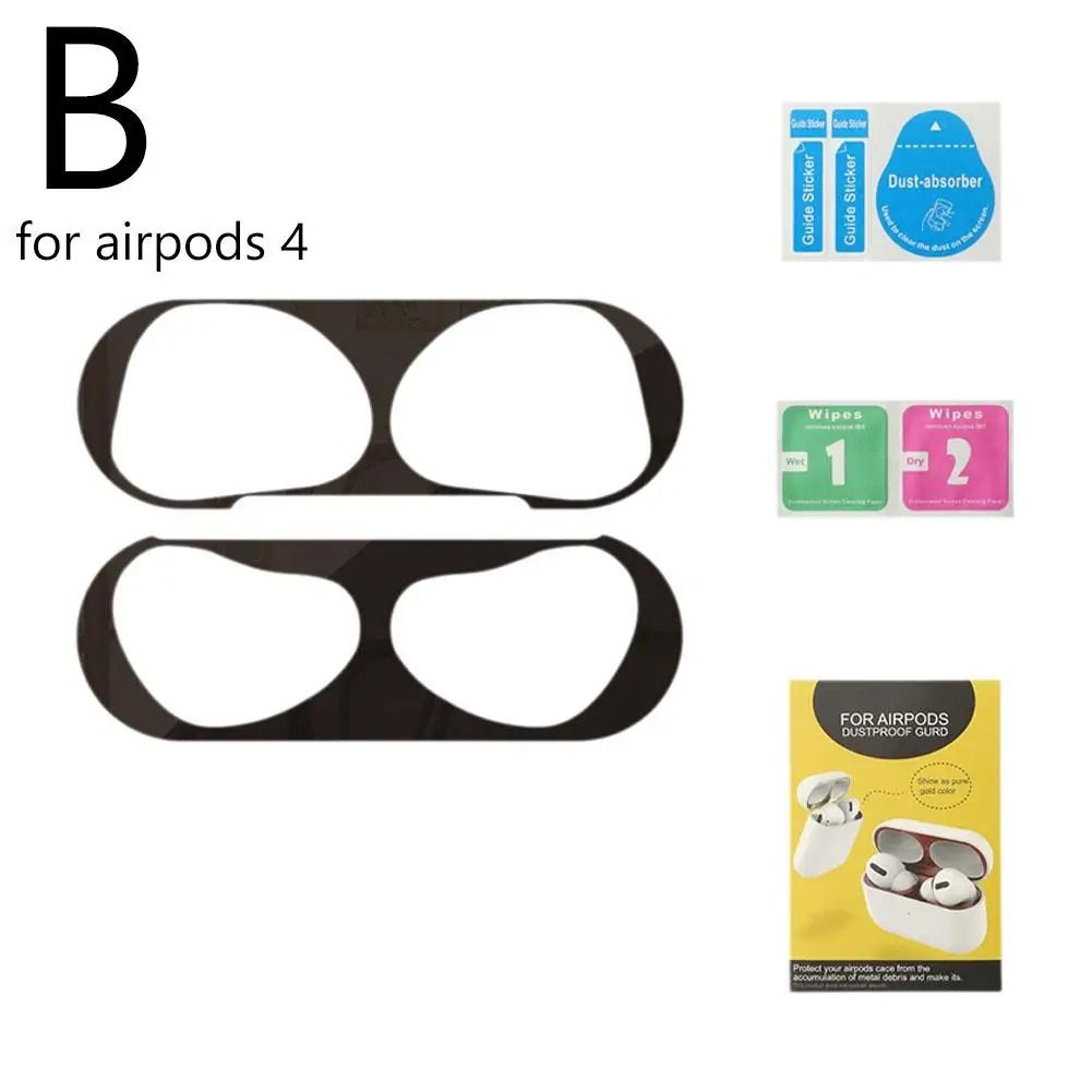 AirPods 4 AntiDust Metallic Shield  HighFidelity Internal Protection Guard For MagSafe Charging Cas 6