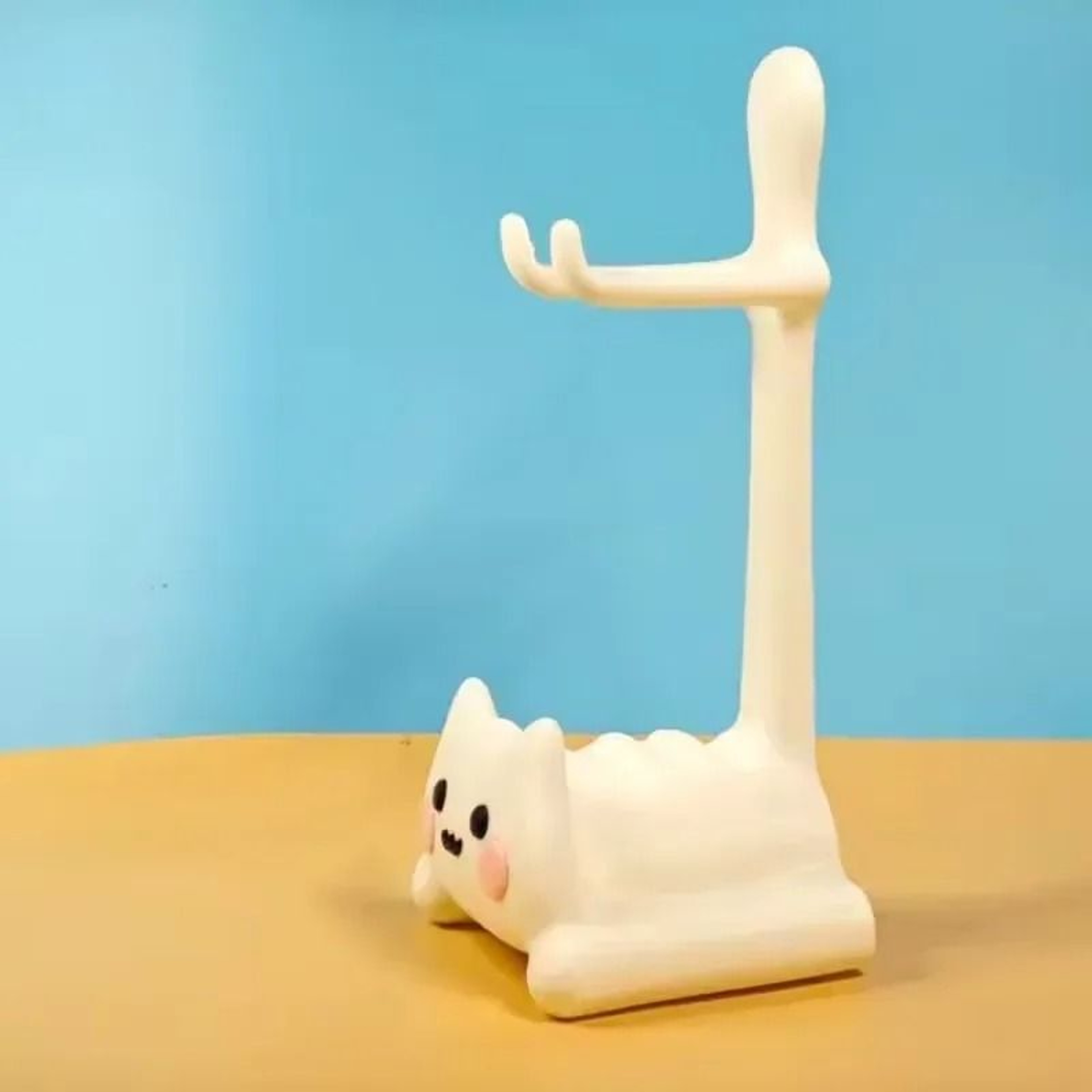 Kawaii CatShaped Universal Controller Stand  HighStability Desktop Gamepad Holder For PS5 Xbox  Swi 2