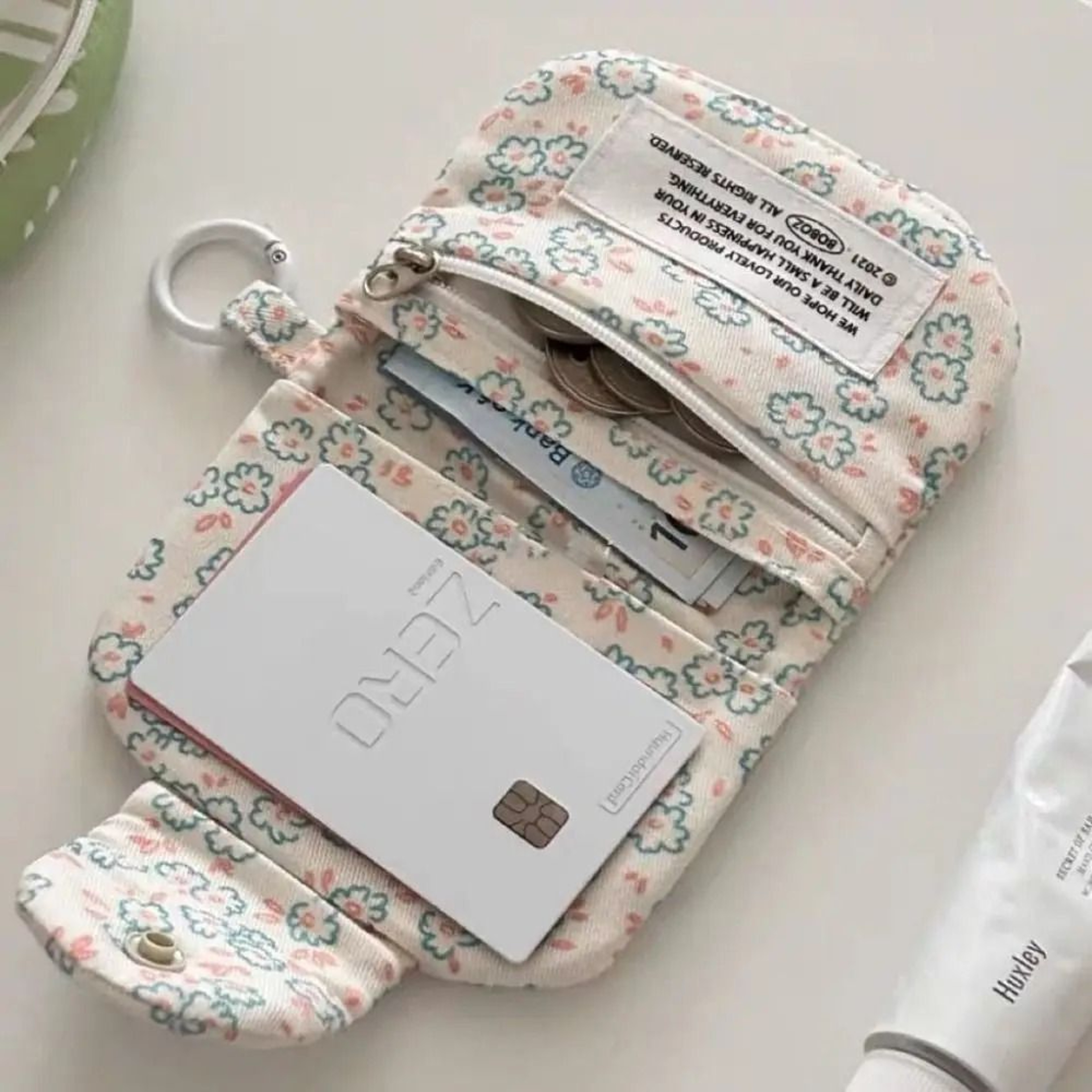 Floral KoreanFashion Student Wallet  HighFidelity Boutique Coin Purse  Portable Card Storage Galler 3