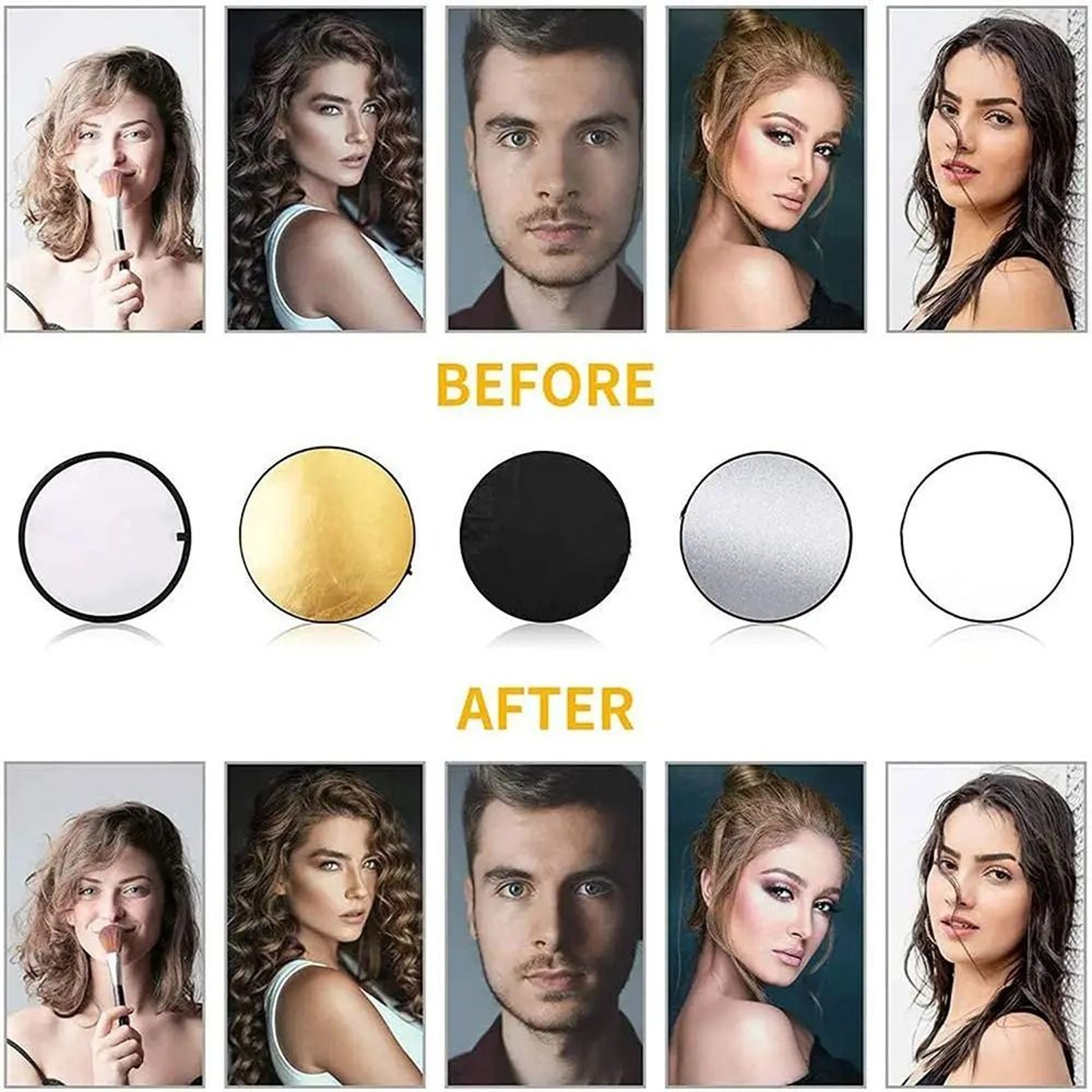 5in1 Professional Photography Reflector  HighFidelity Light Diffuser Gallery For Studio  Location 3