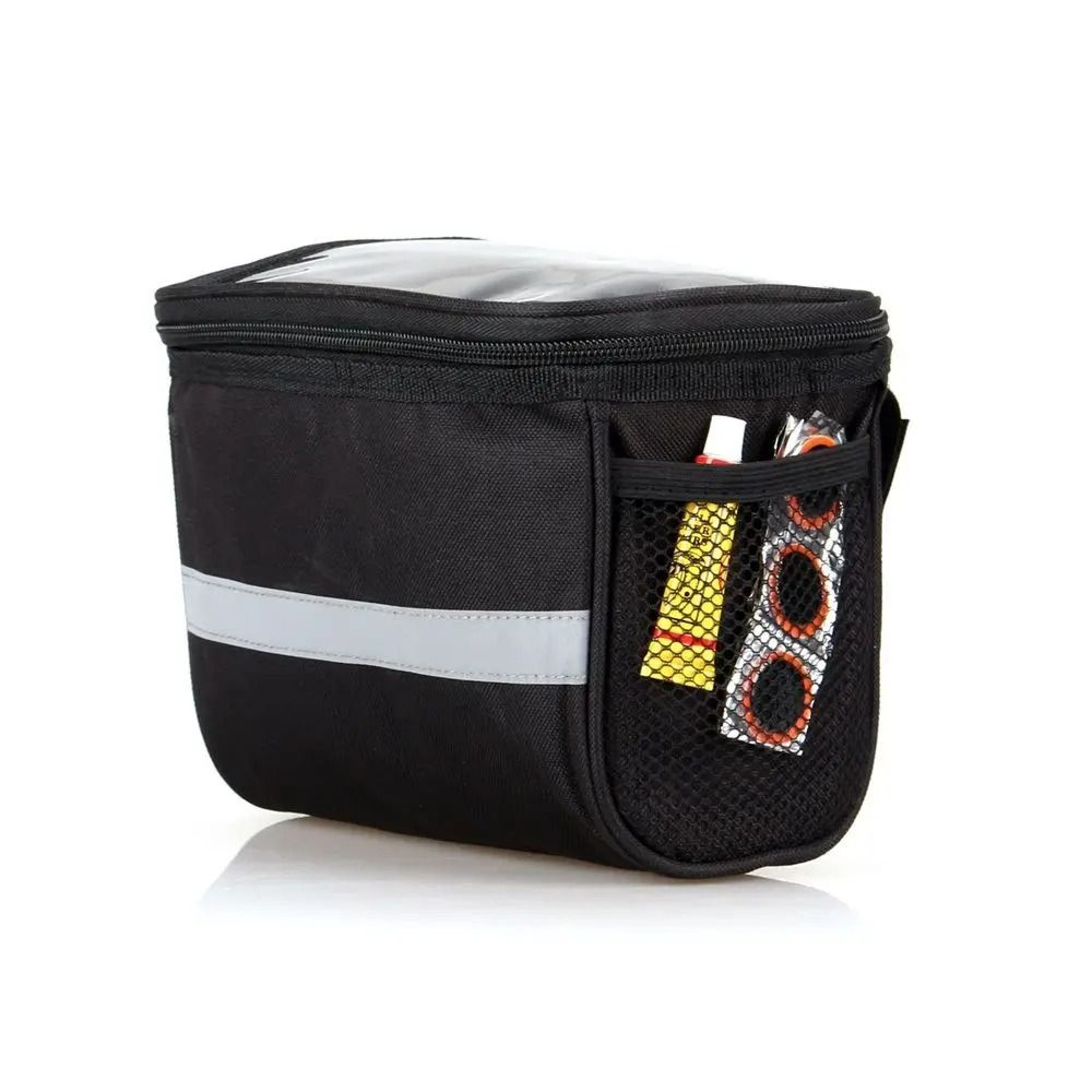 Reflective Handlebar Storage Bag  HighFidelity 15L Front Tube Pannier  Professional Gear Basket 5