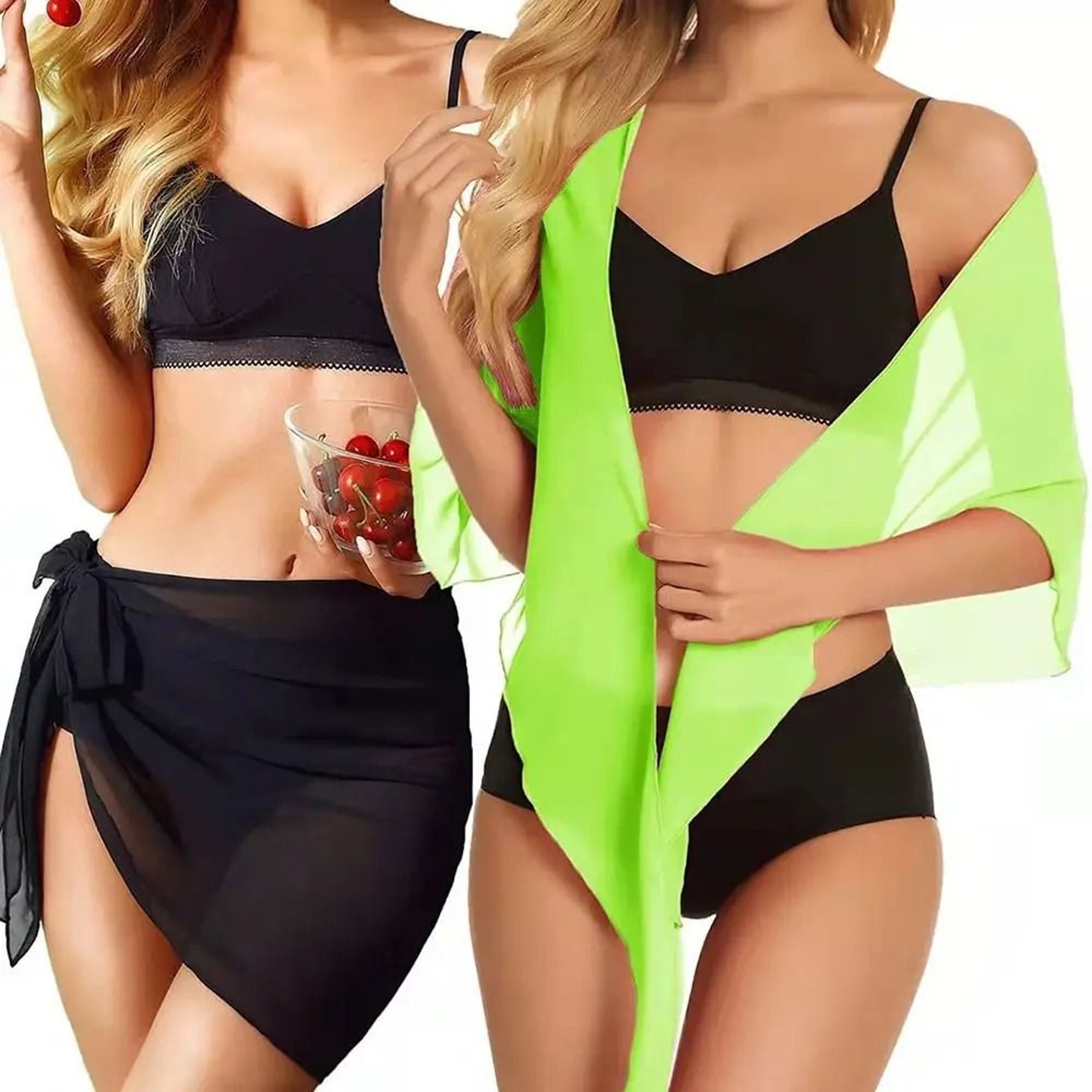 Chiffon Sheer Beach Sarong  HighFidelity Bikini Wrap  Professional Boutique Swimwear CoverUp 2