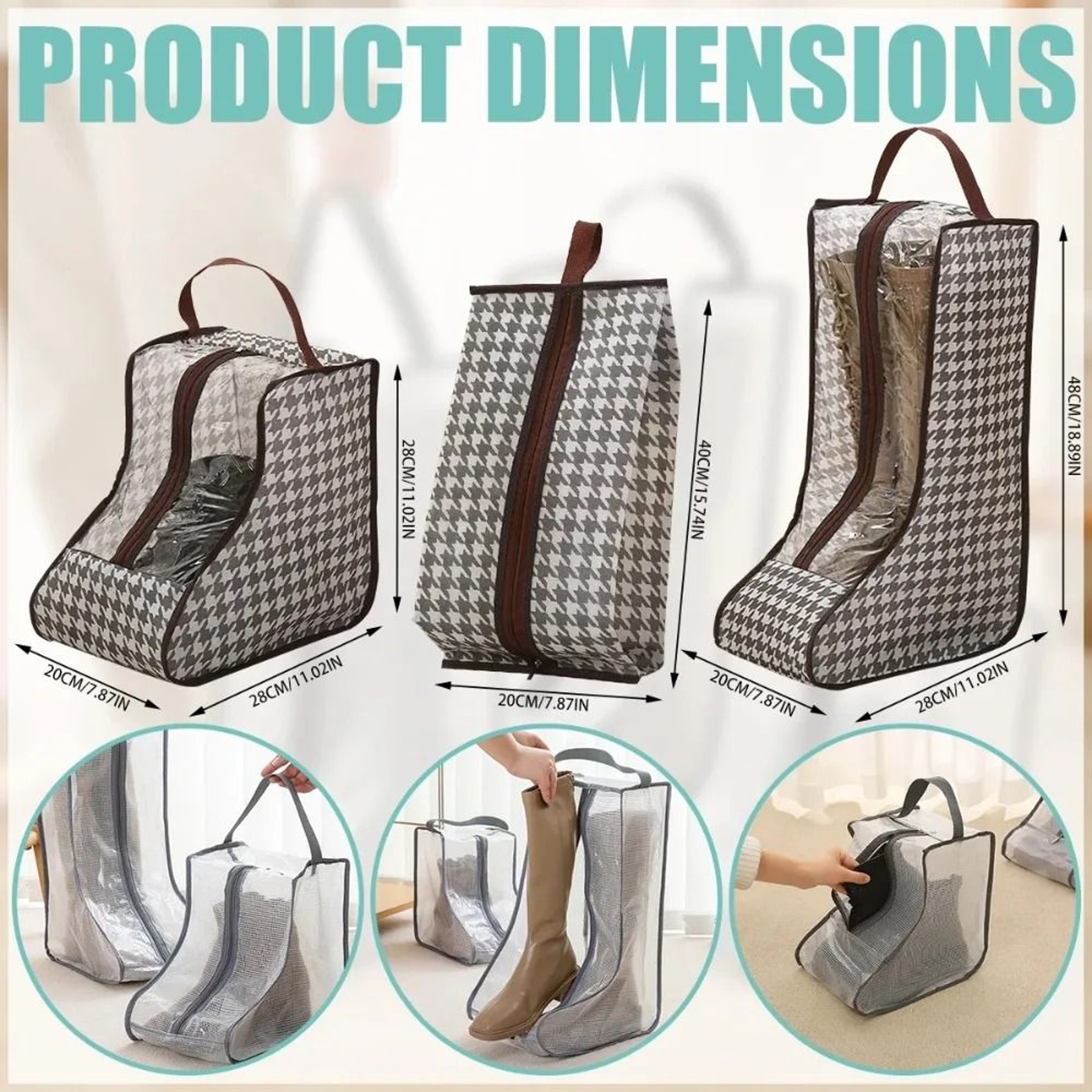Portable Waterproof Boot Storage Bag  HighFidelity Dustproof Protection  Professional Footwear Orga 4