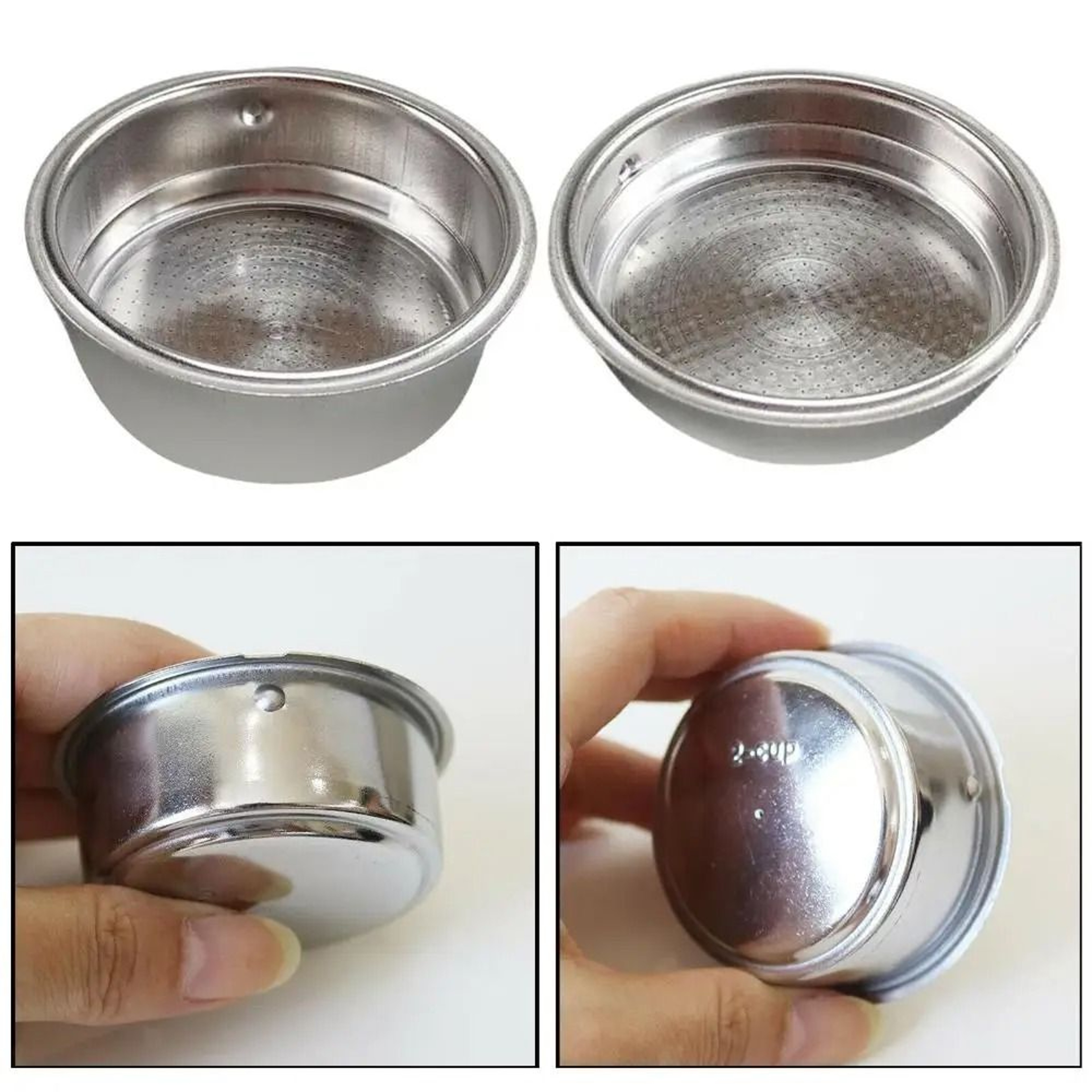 Precision Espresso Filter Gallery  HighFidelity 51mm Stainless Steel Pressurized Basket  Profession 0