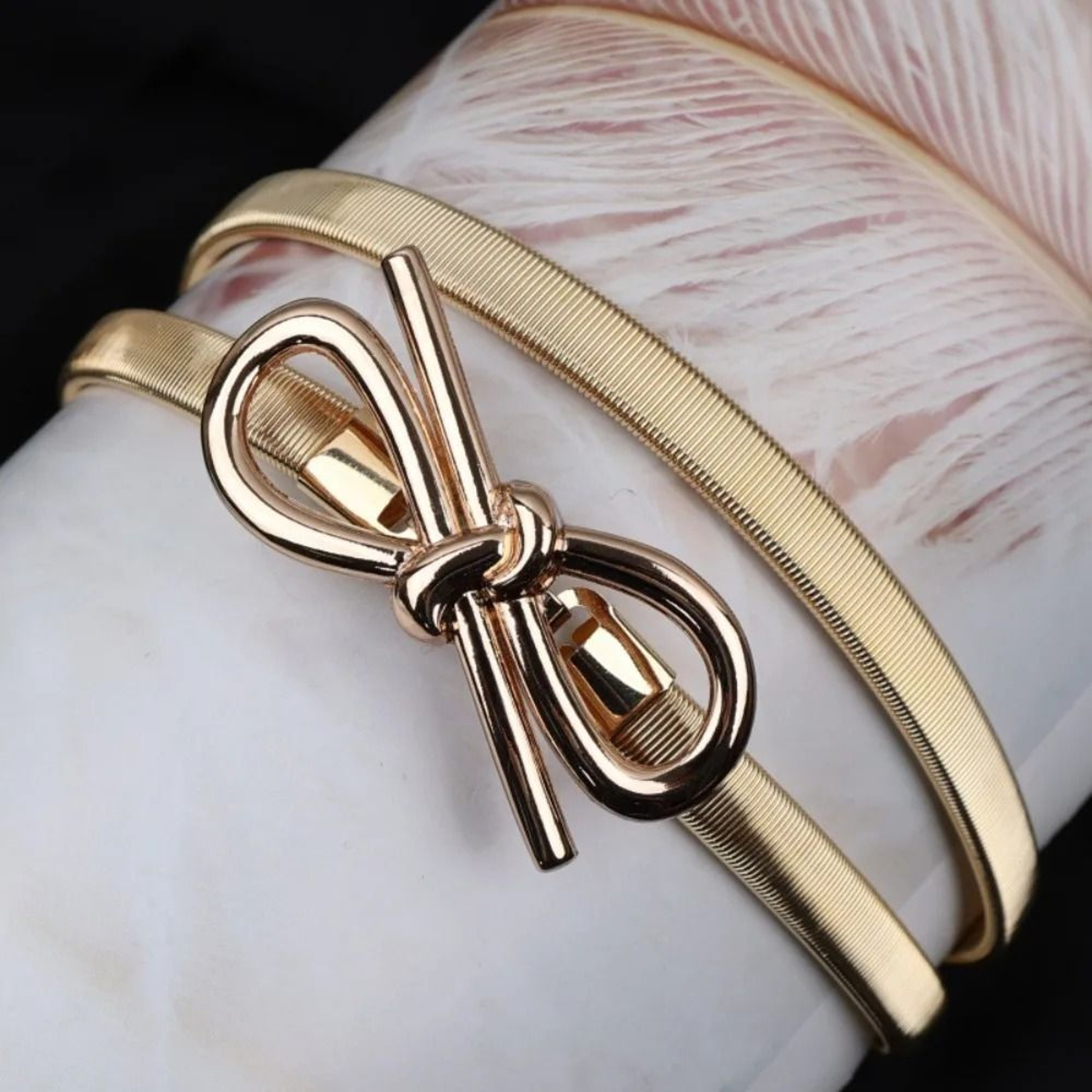 Gold Leaf Gallery  HighFidelity Elastic Metal Belt  Professional Waist Stabilization Tech 2