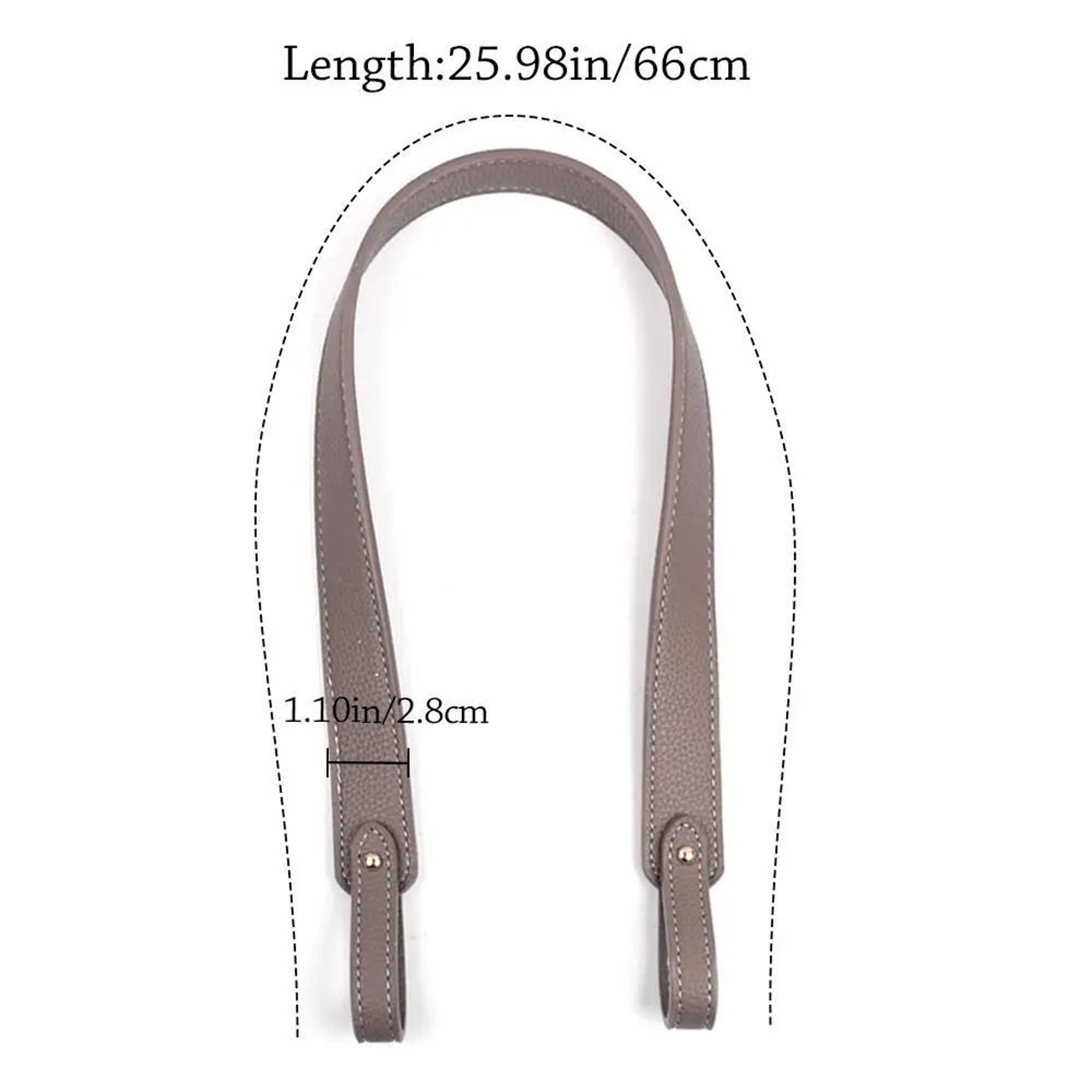 Leather Handbag Strap  Adjustable Crossbody Hardware Logic 5