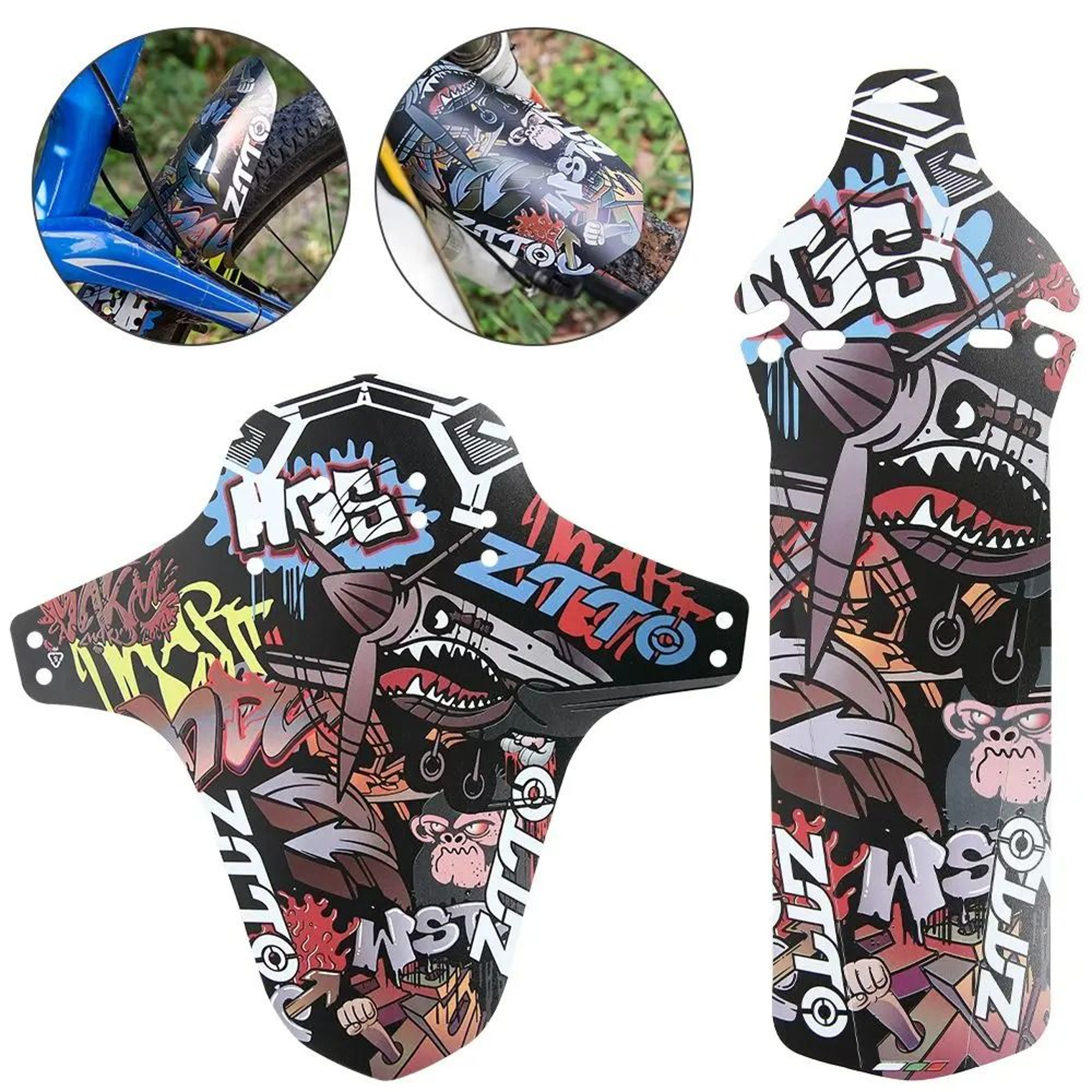 MTB Mudguard Series  Technical Mud Removal  Road Cycling Shield Logic 5