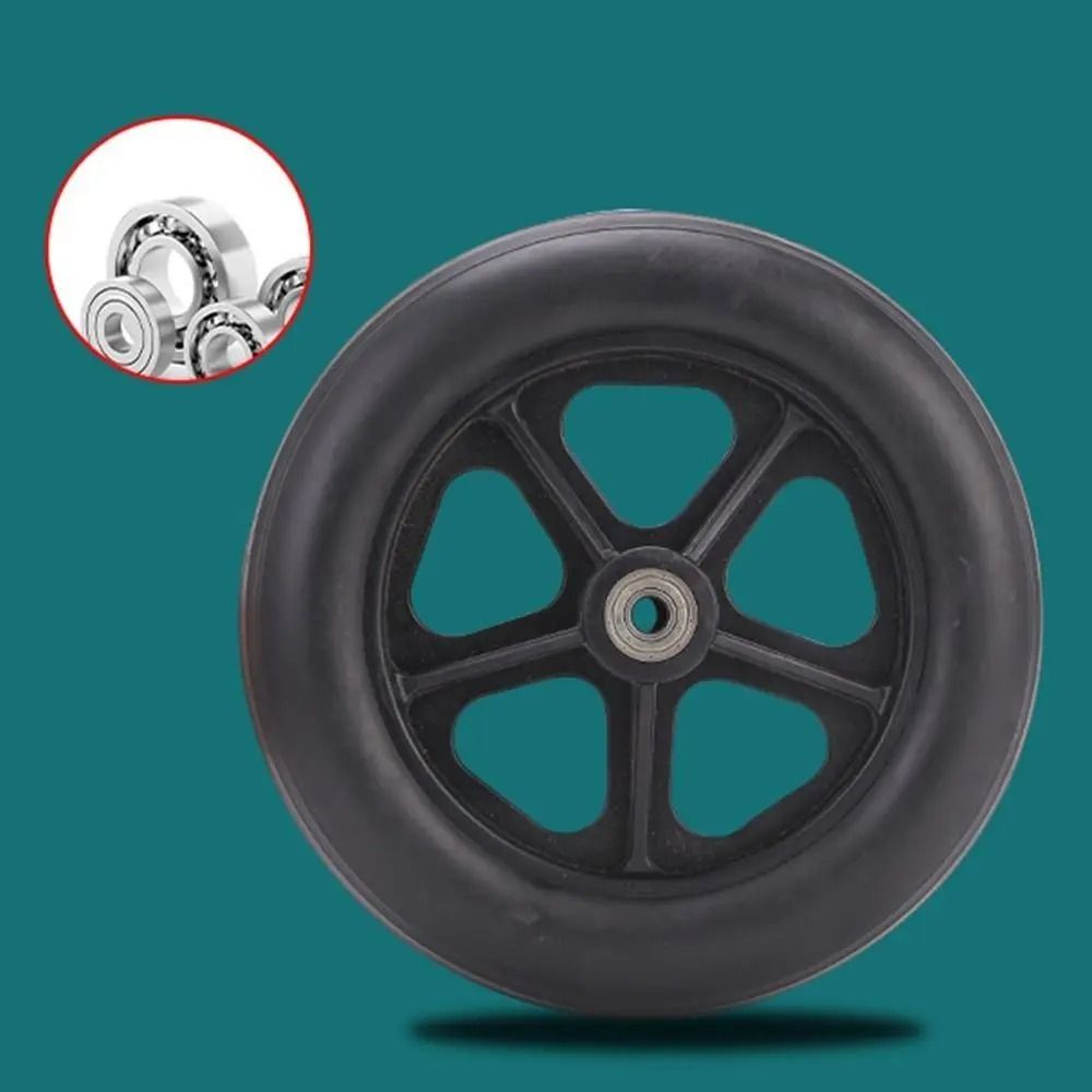 Wheelchair Replacement Front Castor  Heavy Duty Solid Tire Logic 2