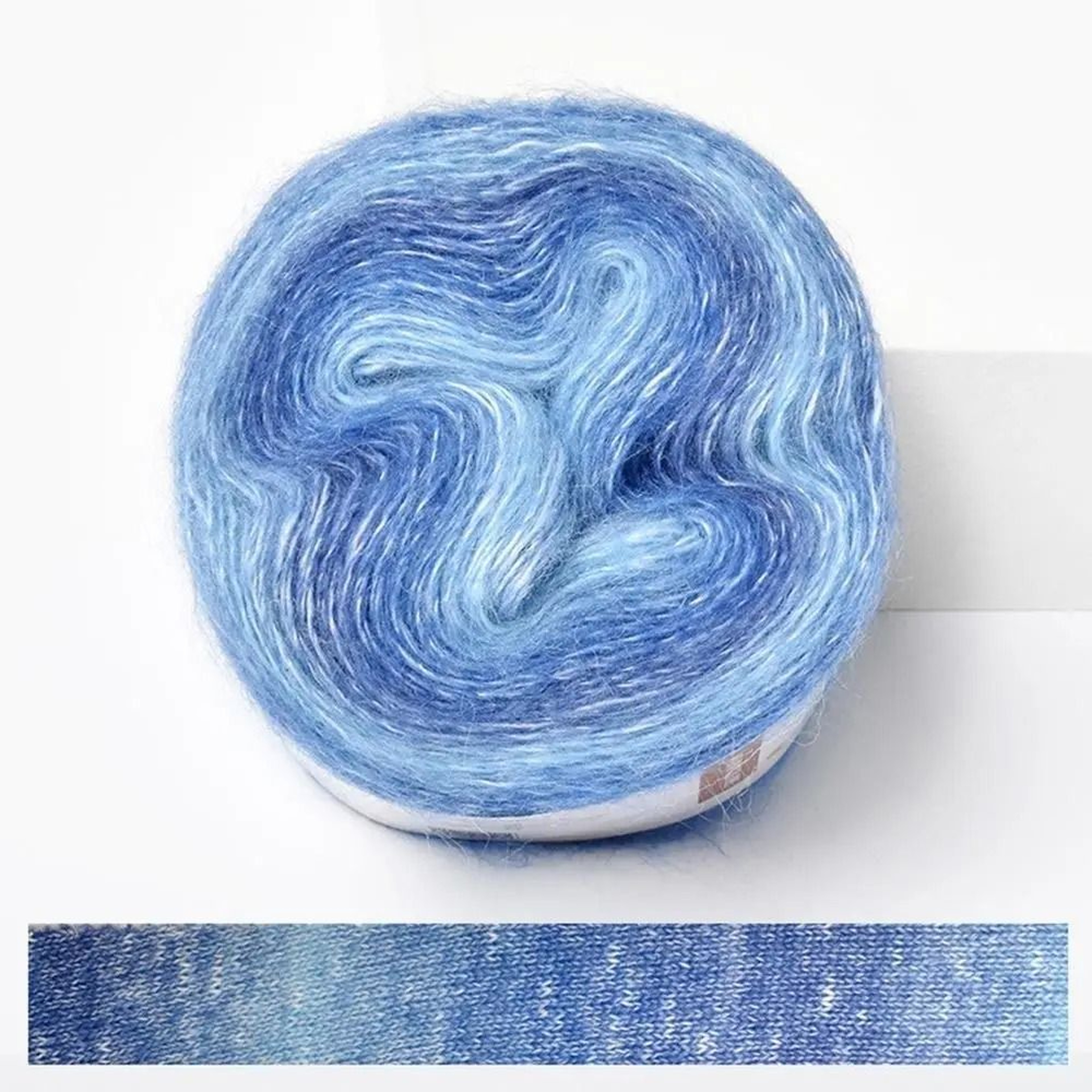 Rainbow Gradient Cake Yarn  Technical Organic Cotton Aesthetic Logic 13