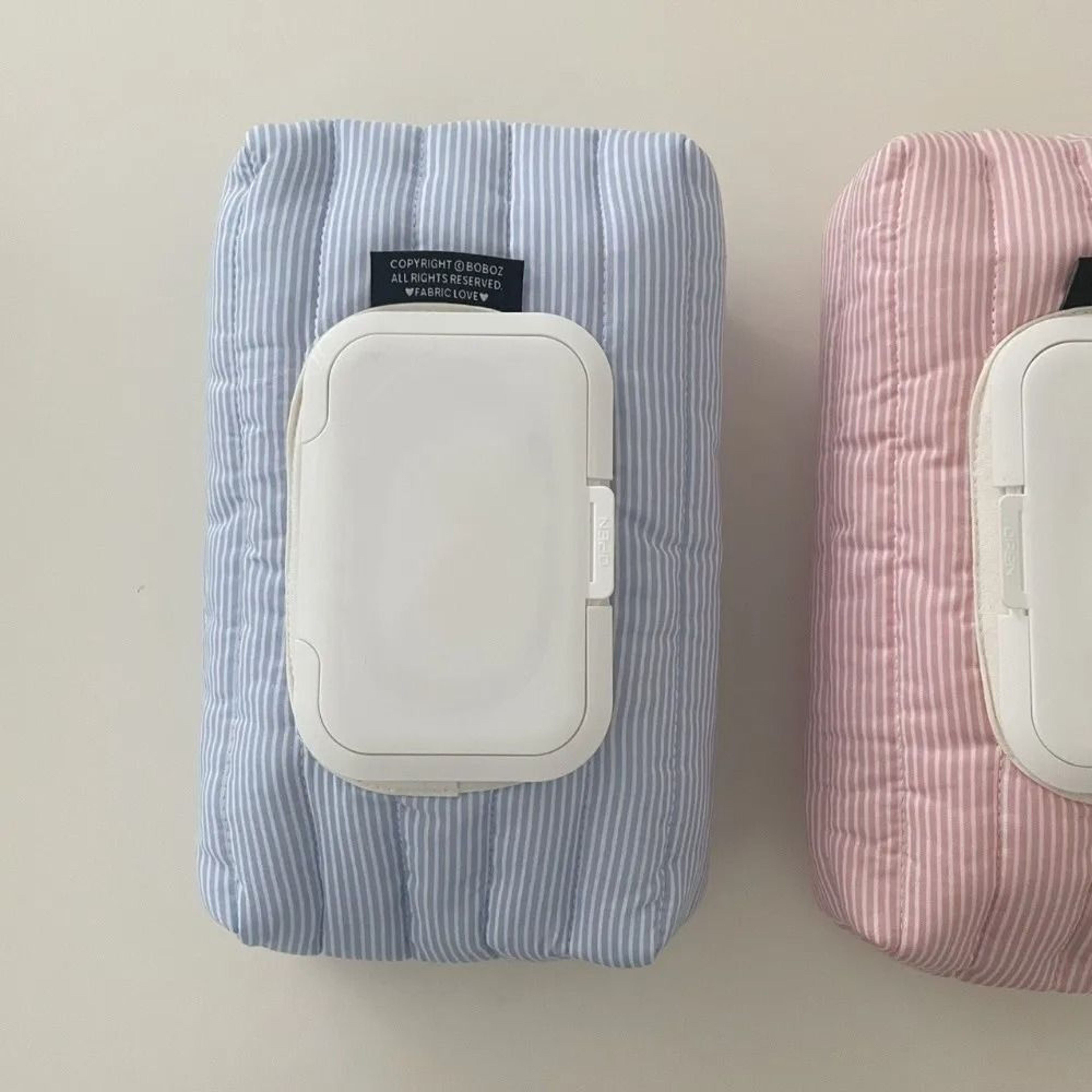 Striped Quilted Wipe Pouch  Technical Textile Organization Logic 1