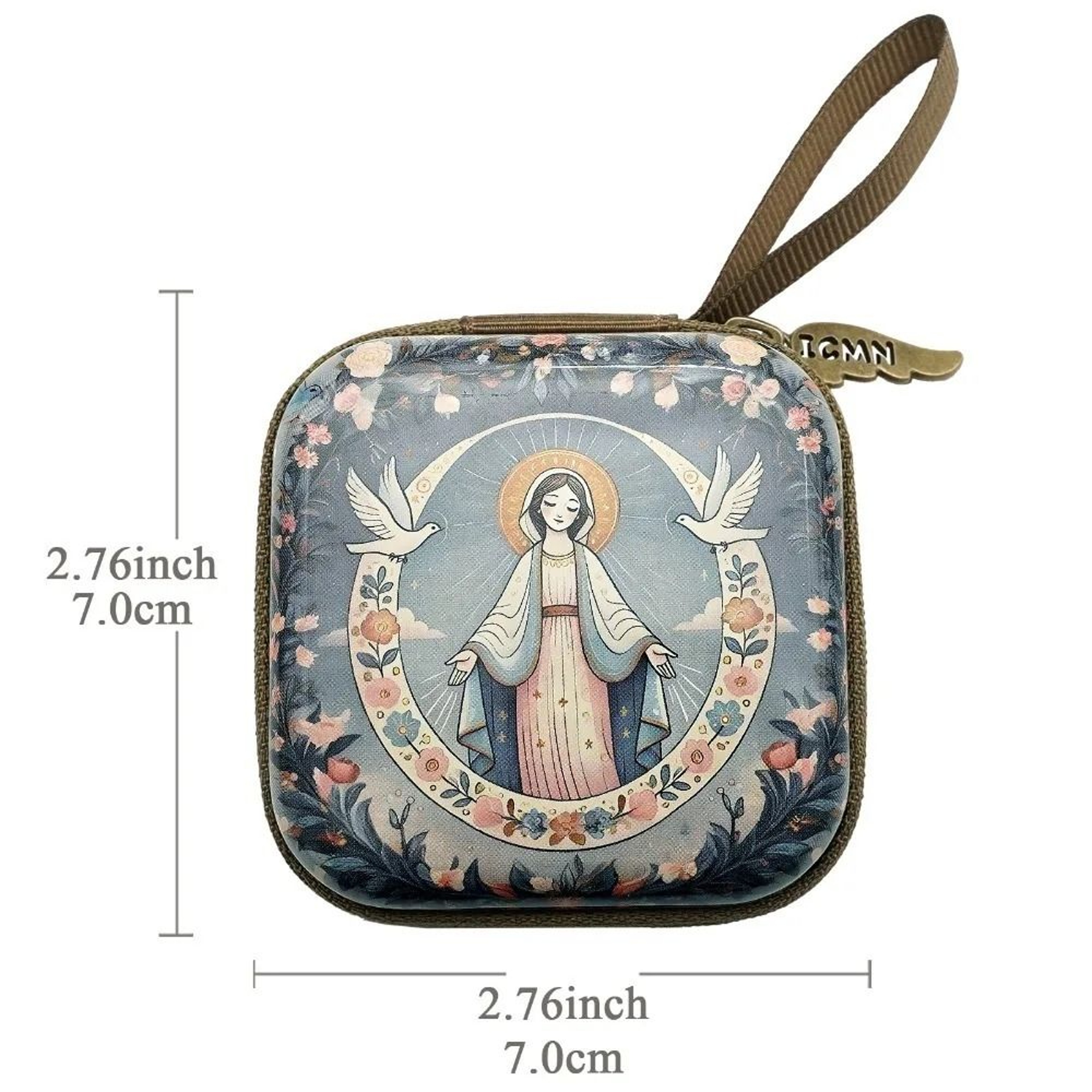 Virgin Mary Rosary Storage Bag  Technical Devotional Utility Logic 20