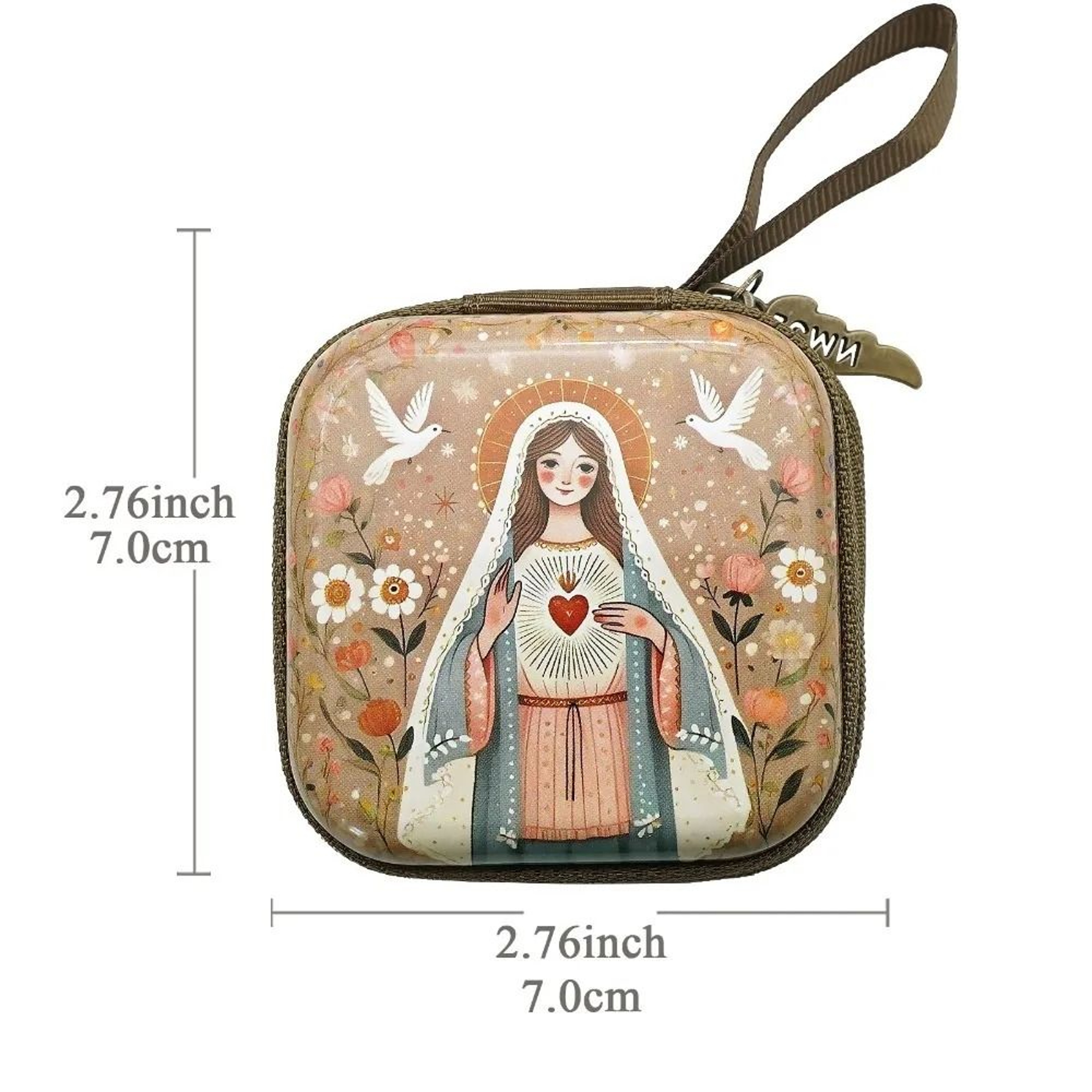Virgin Mary Rosary Storage Bag  Technical Devotional Utility Logic 22