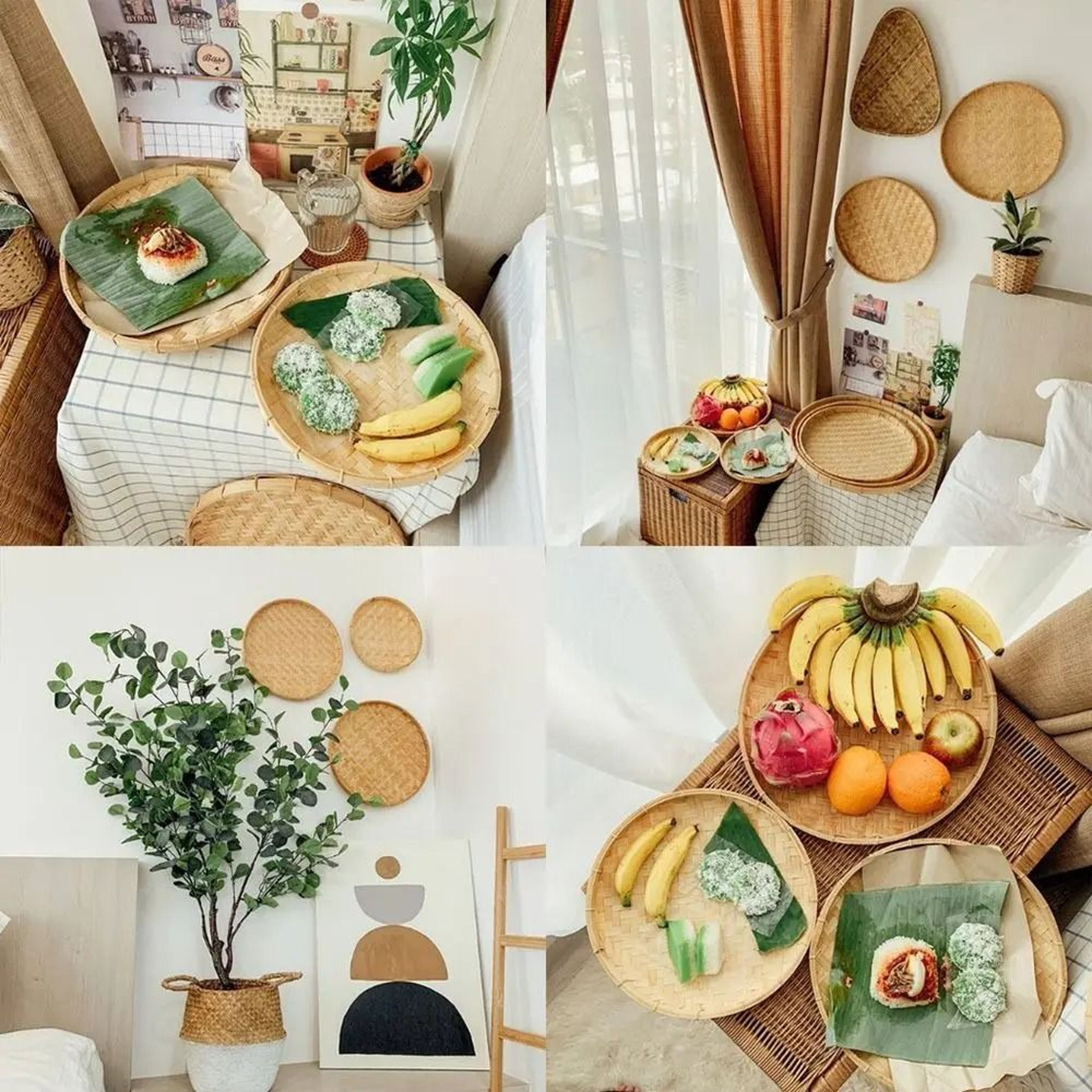 HandWoven Bamboo Sieve  Technical Artisanal Storage Logic 4