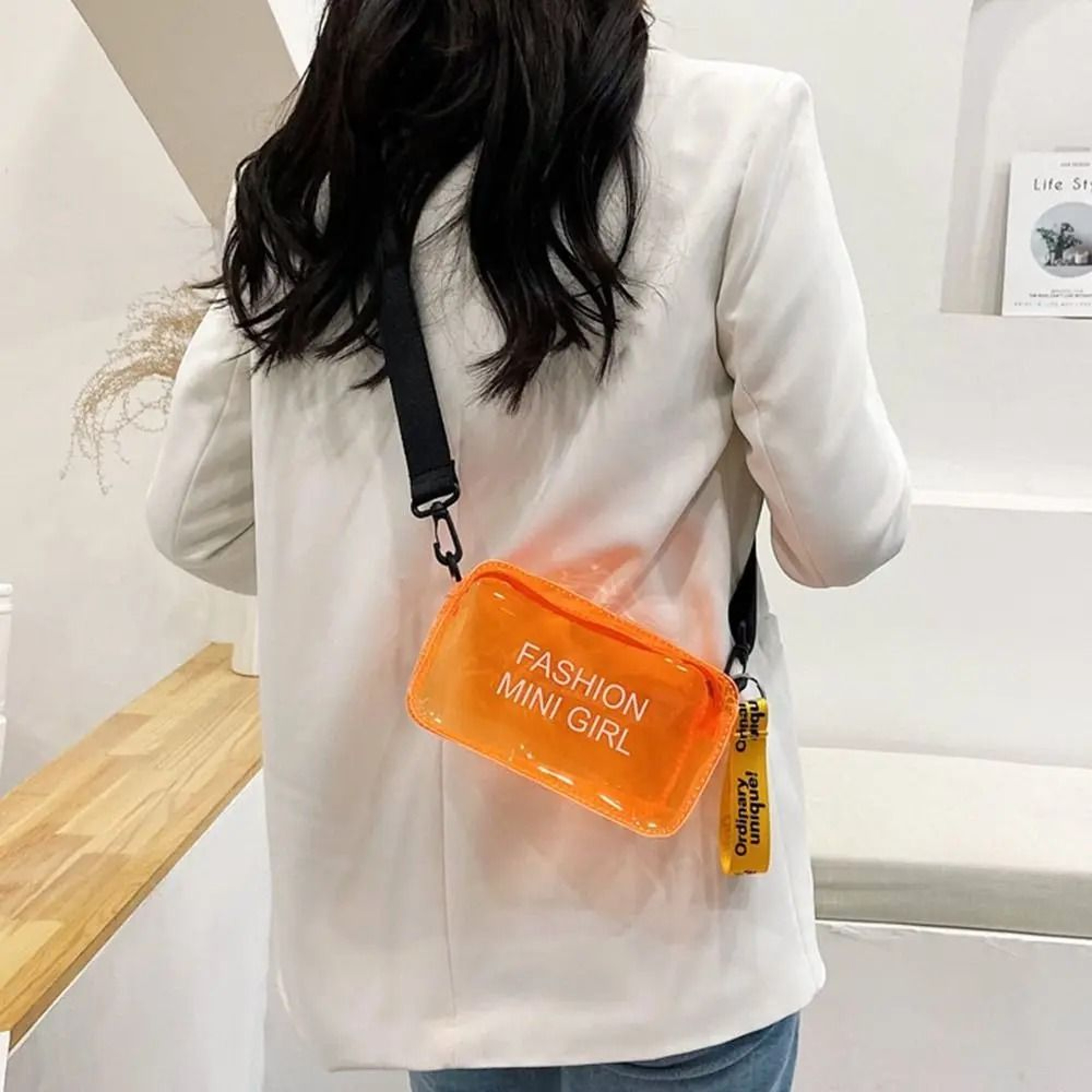 Transparent Laser Crossbody Bag  Technical Prismatic PVC Logic 1