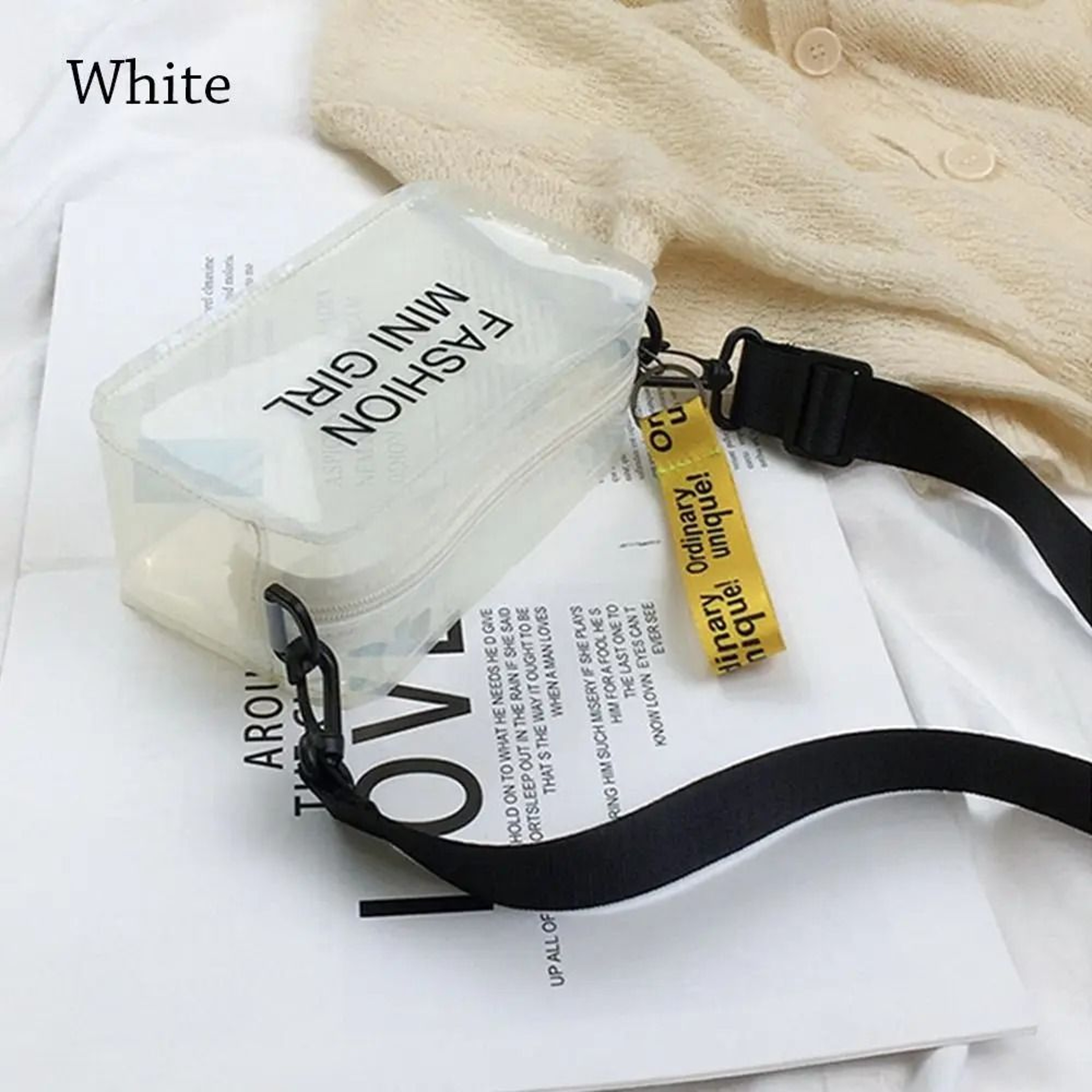 Transparent Laser Crossbody Bag  Technical Prismatic PVC Logic 7