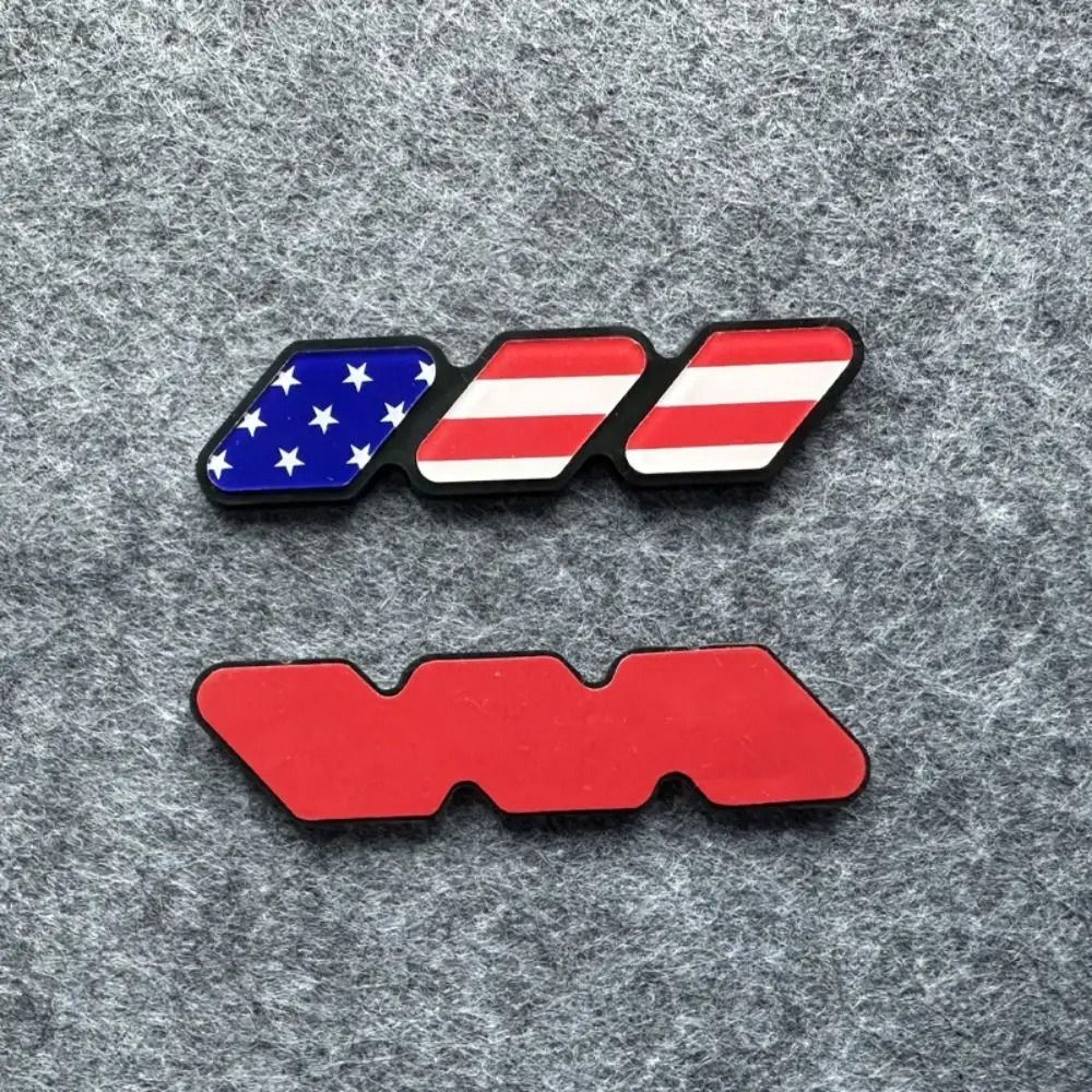 Tricolor Grille Badge Emblem  Technical Automotive Identity Logic 10