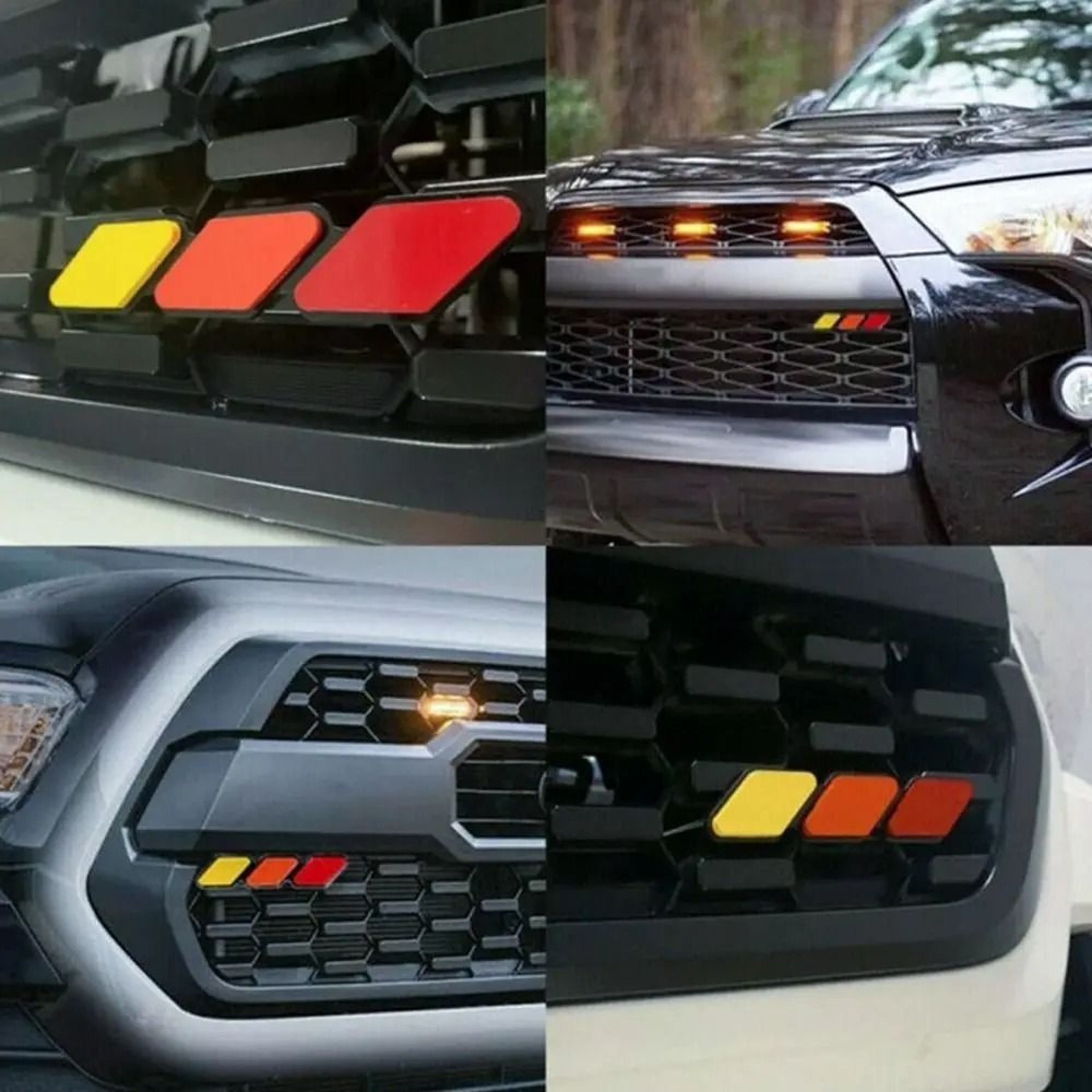 Tricolor Grille Badge Emblem  Technical Automotive Identity Logic 3