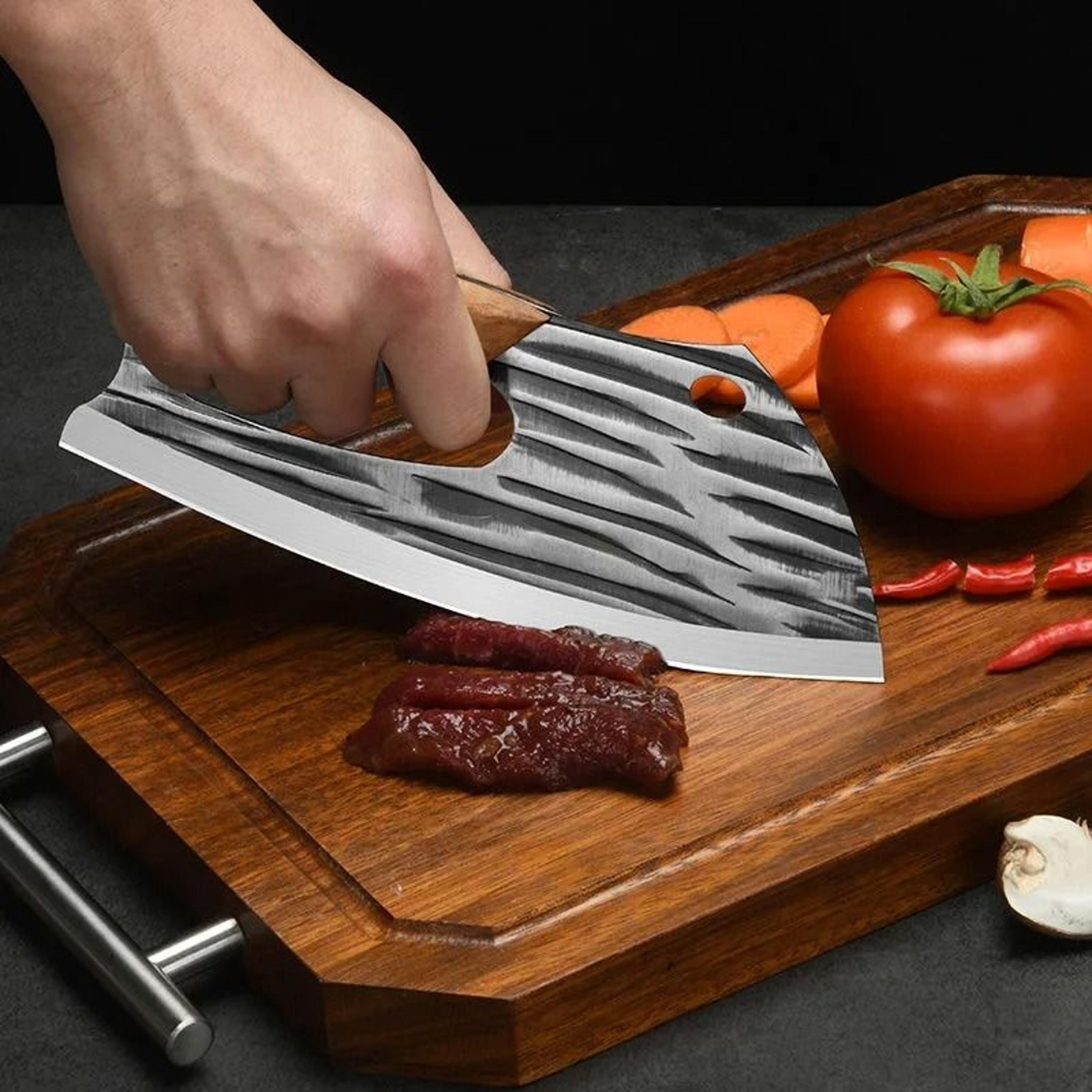 PrecisionForged EffortSaving Chef Knife  Stainless Steel Handmade Kitchen  Boning Blade System 2