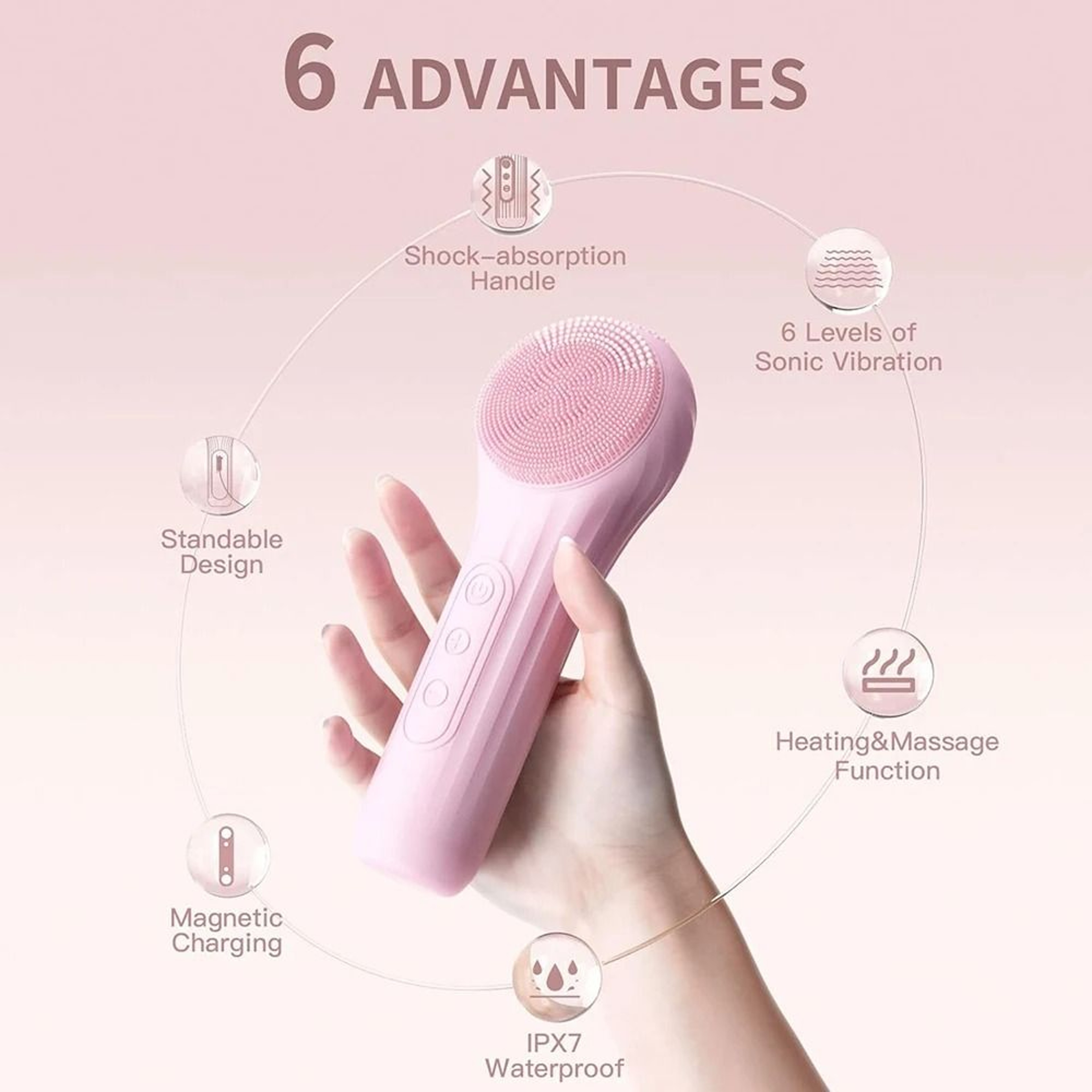 Sonic Aura Facial Restoration Interface  Professional Ultrasonic Skin Cleansing  Hot Compress Syste 1
