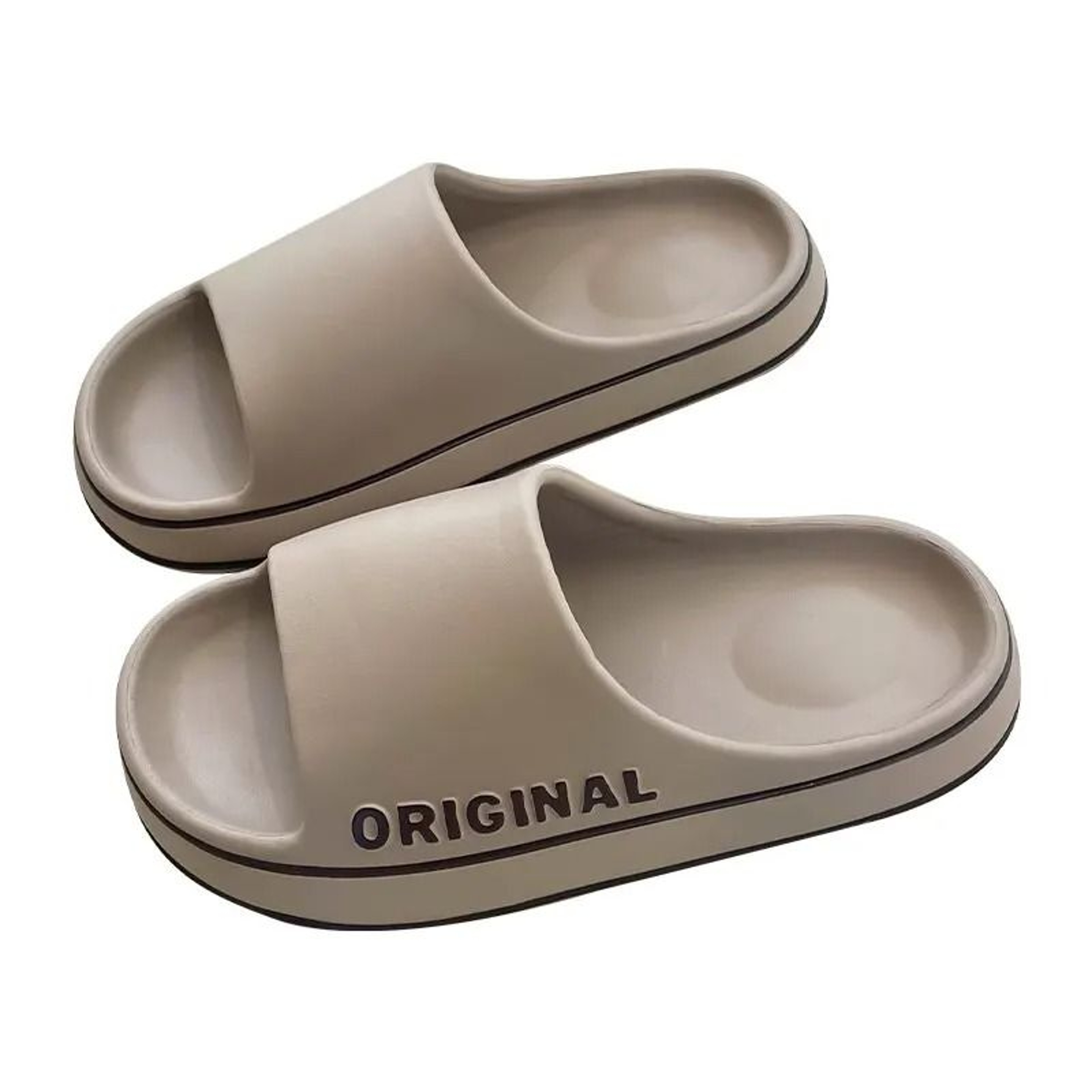 LetterLogo Cloud Slides  ThickSole AntiSlip Beach  Indoor Summer Restoration Sandals 10