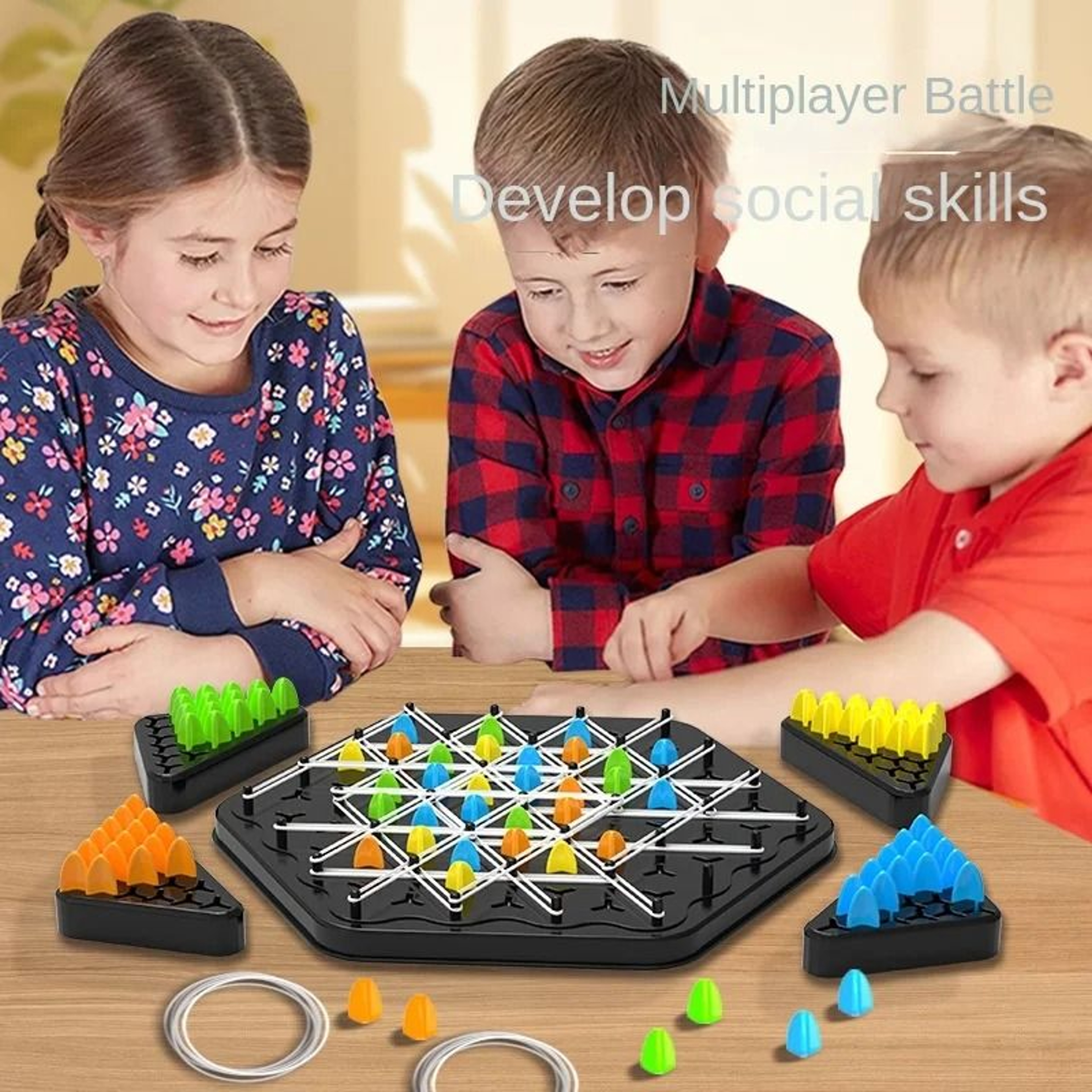 Chain Triangle Strategic Duel Board Game For Logic And Family Play 3