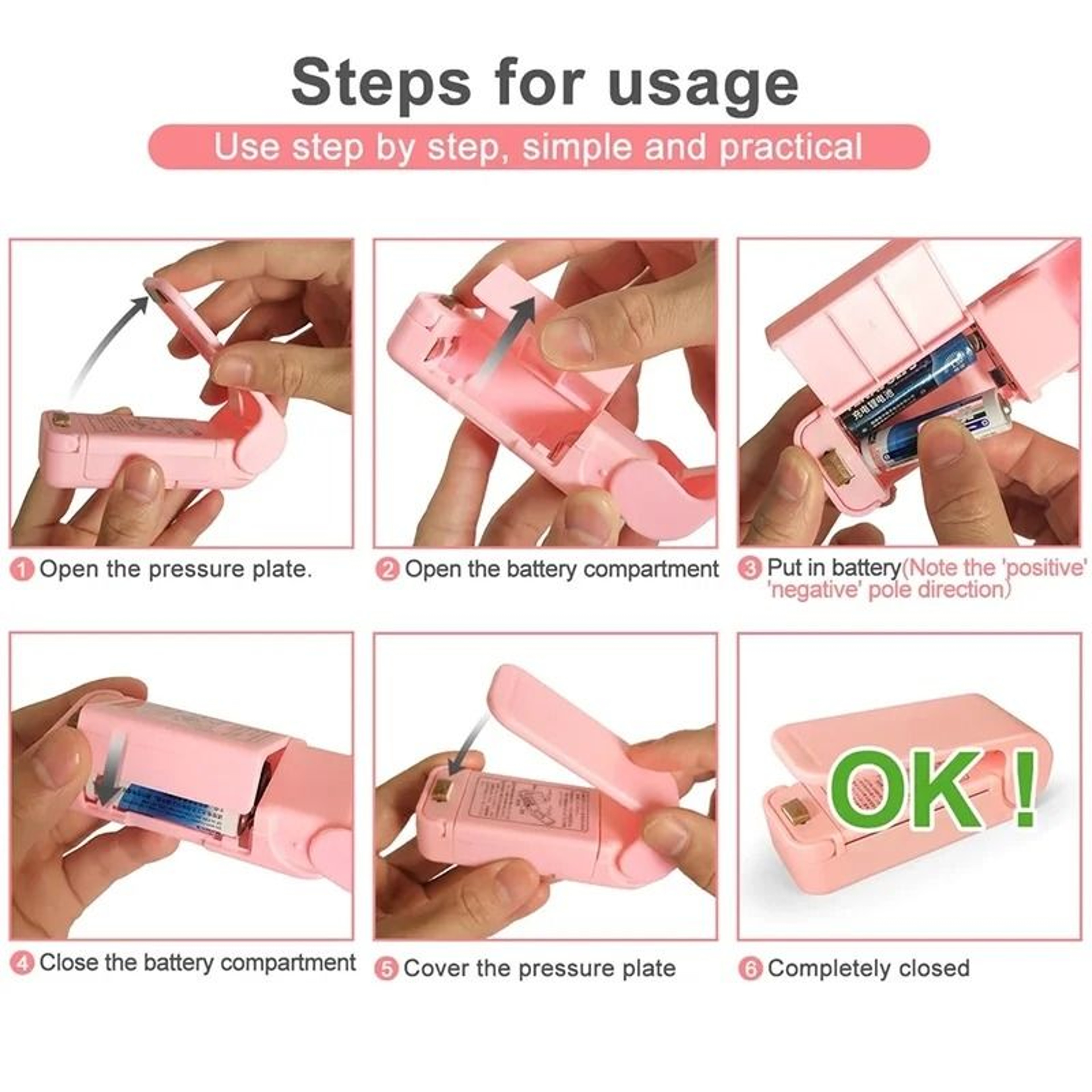 Mini Thermal Heat Sealing Machine For Plastic Food Storage 3