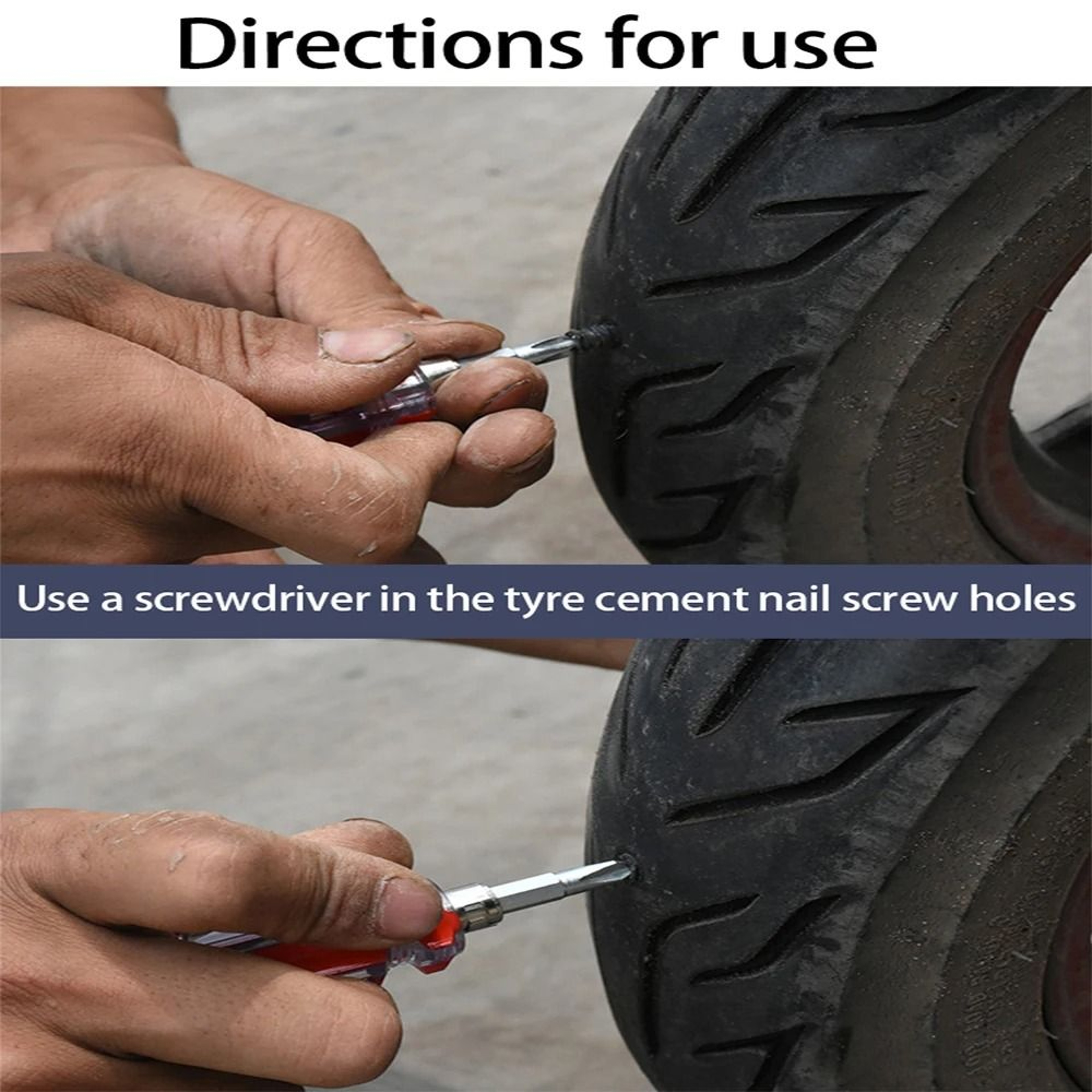 Vacuum Tire Repair Rubber Nail Kit For Car And Motorcycle 1