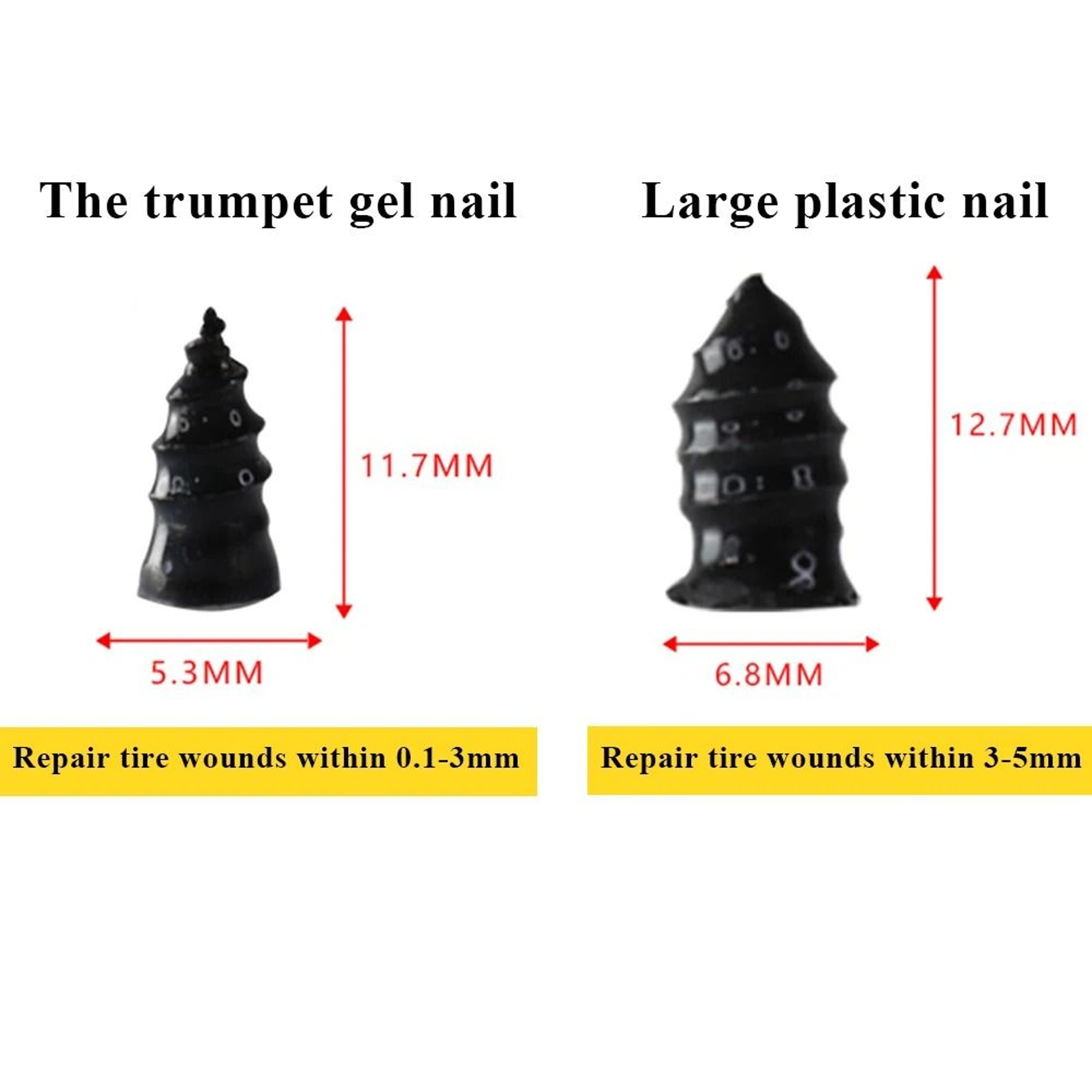Vacuum Tire Repair Rubber Nail Kit For Car And Motorcycle 5