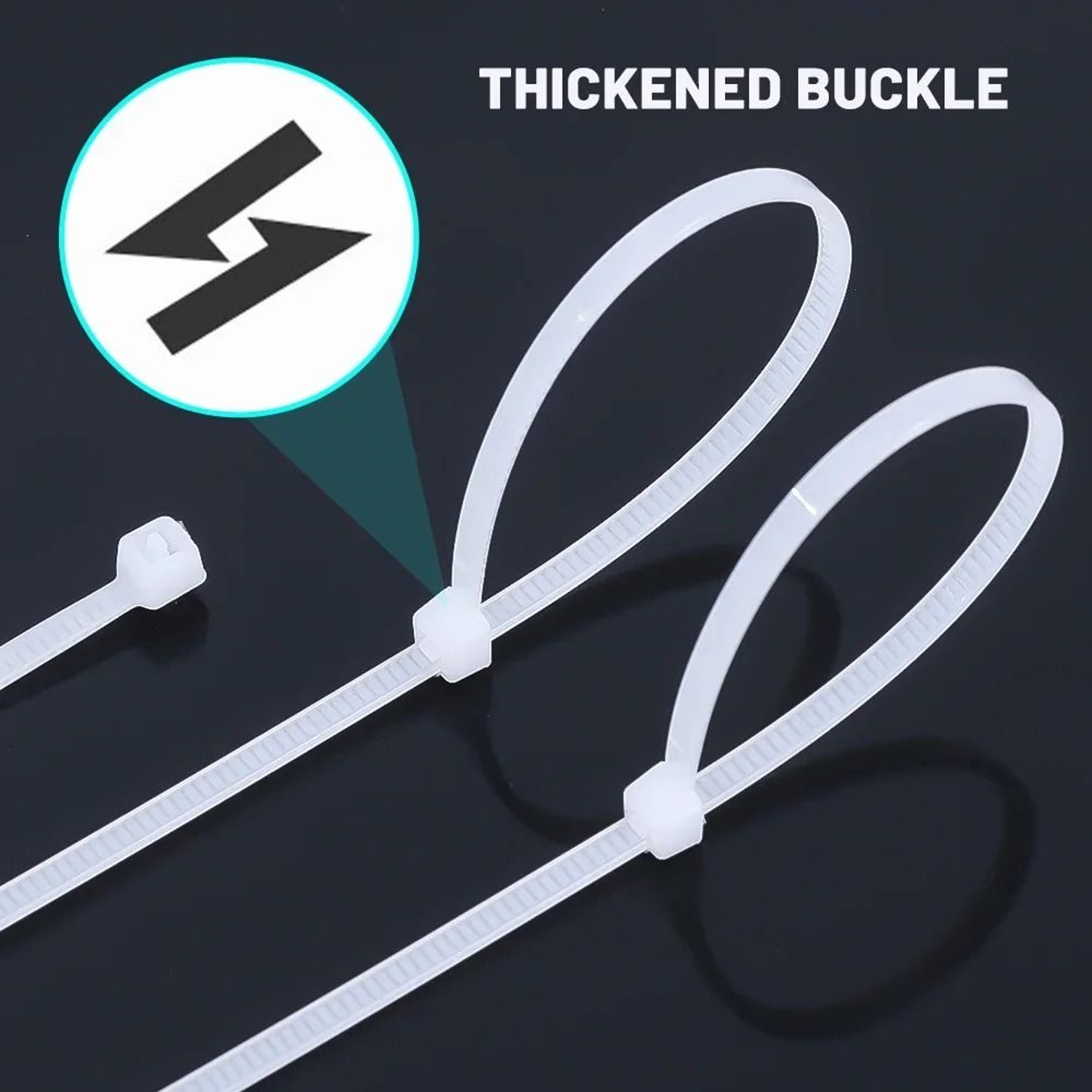 Universal HighStrength SelfLocking Nylon Cable Ties And Wire Management Interface 4