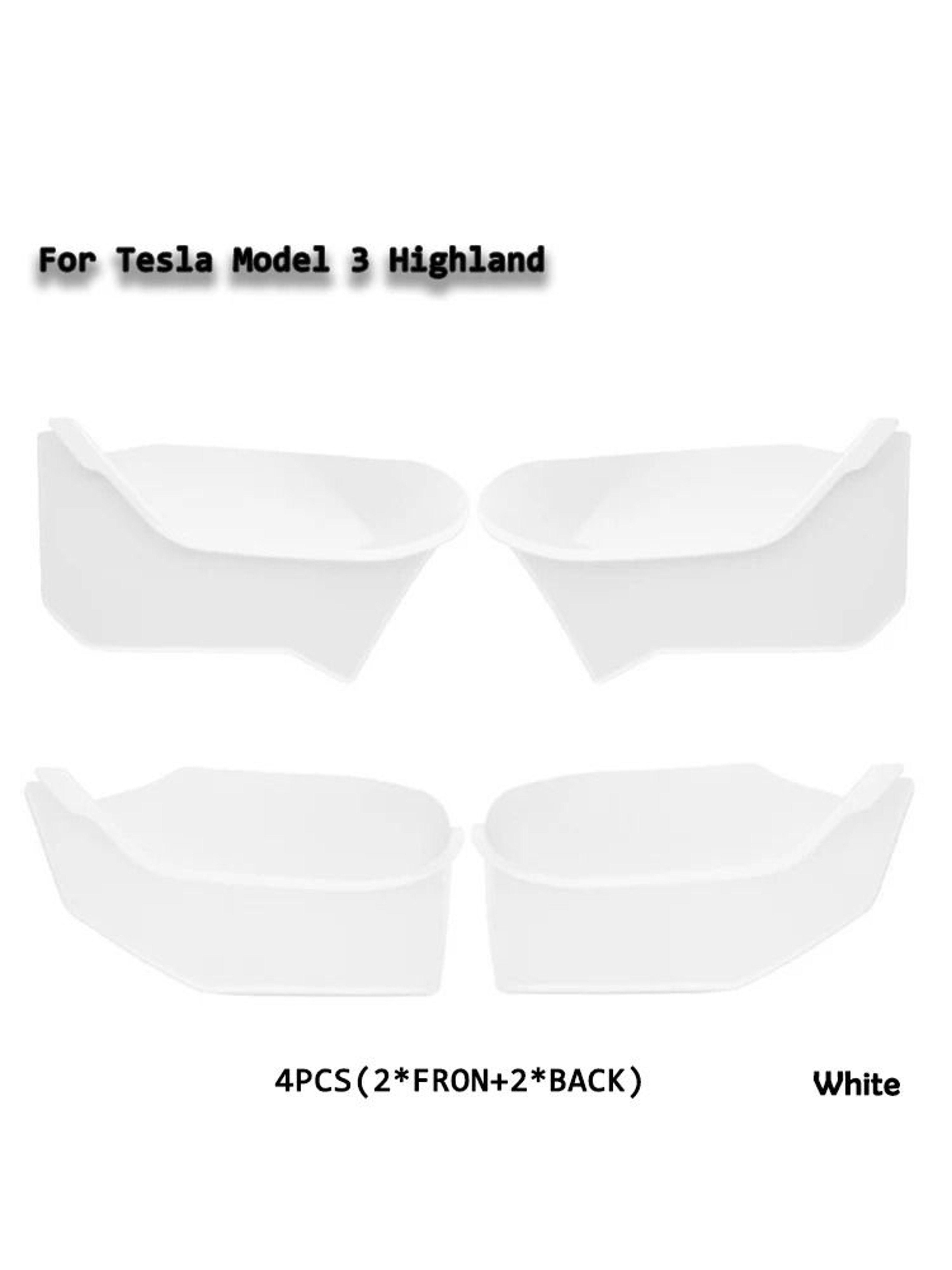 Tesla Model Y3 White Interior Door Pocket Stabilization Interface 10
