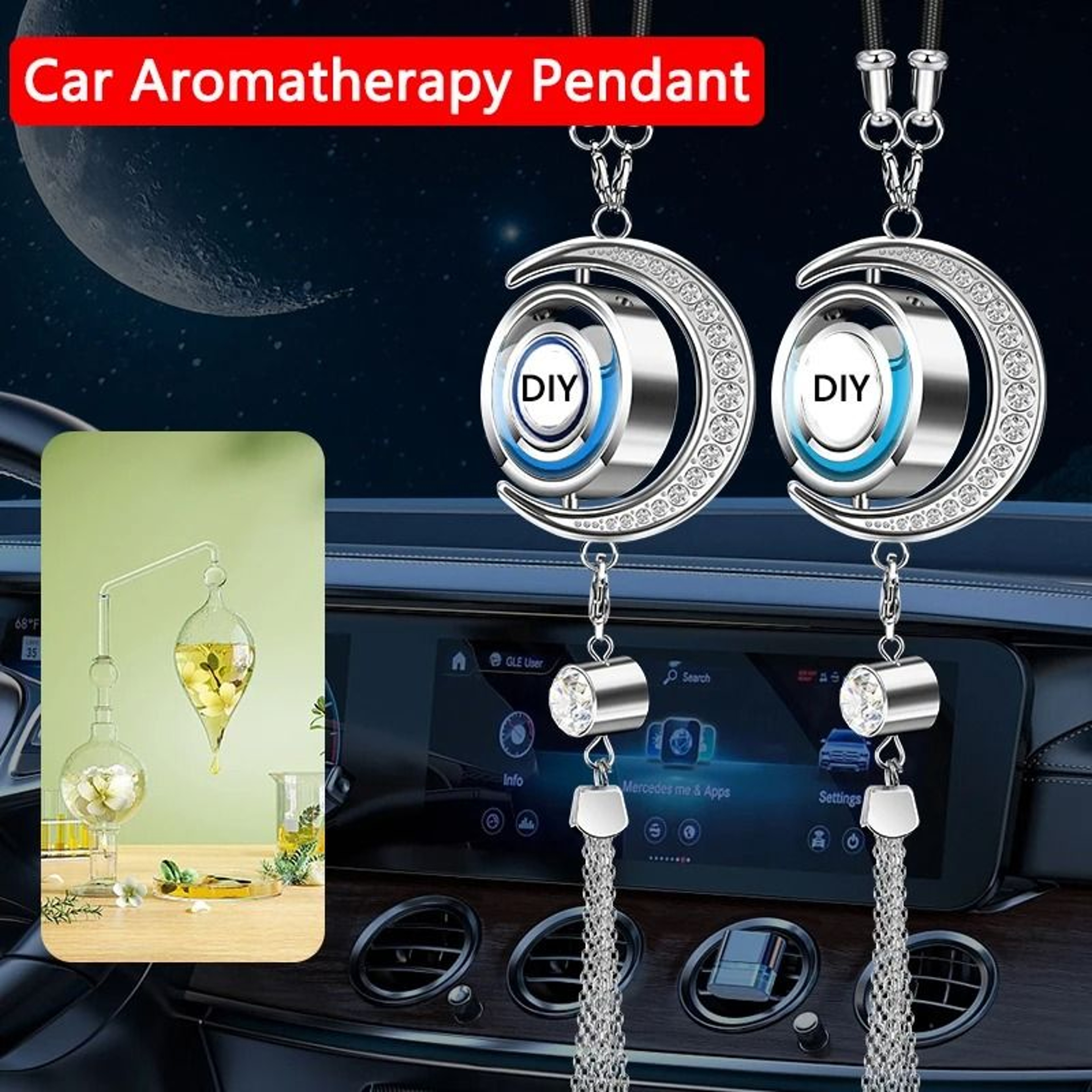 MoonLogo Aromatic Pendant And Rearview Olfactory Interface 1