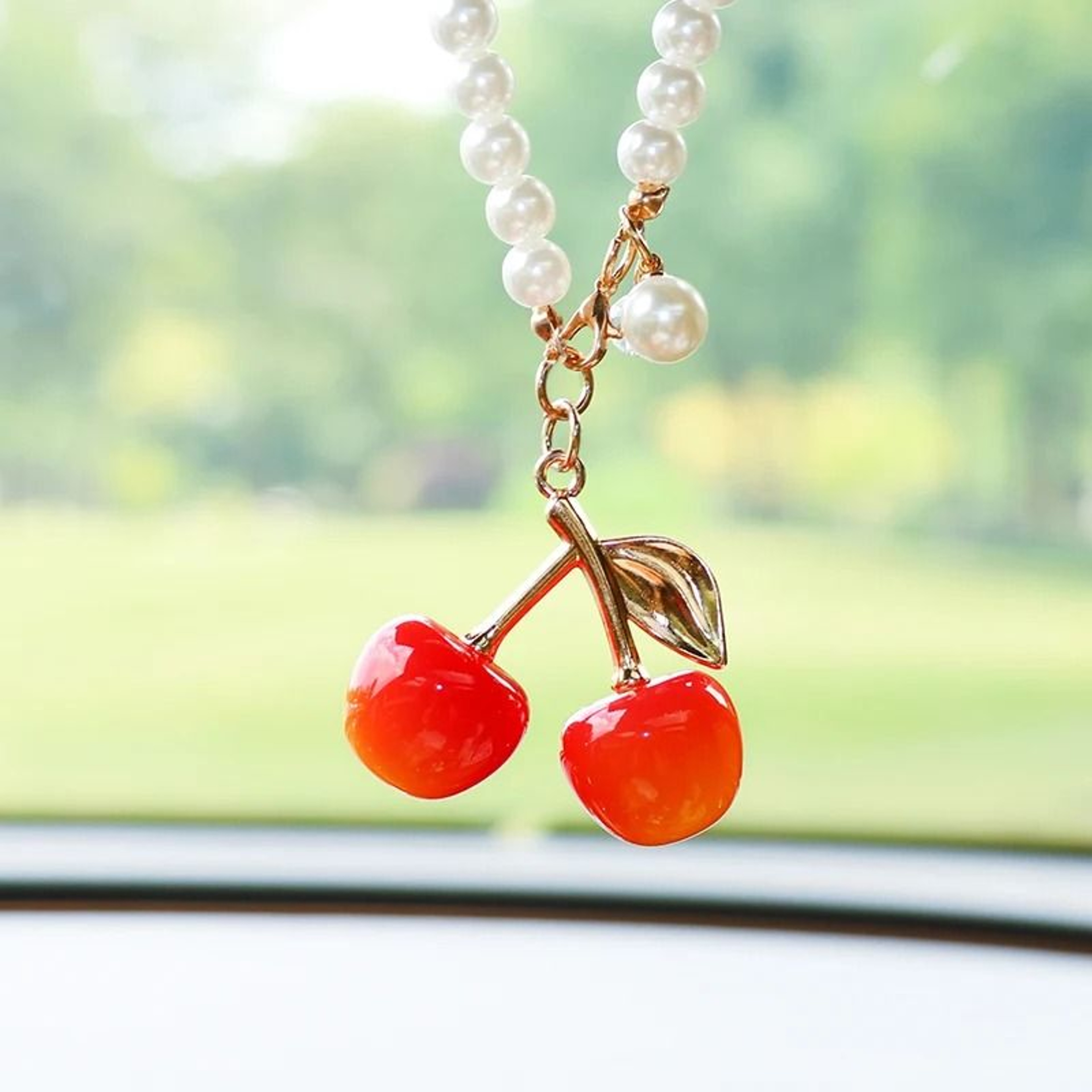 Aromatic Cherry Botanical And Rearview Mirror Aesthetic Interface 1