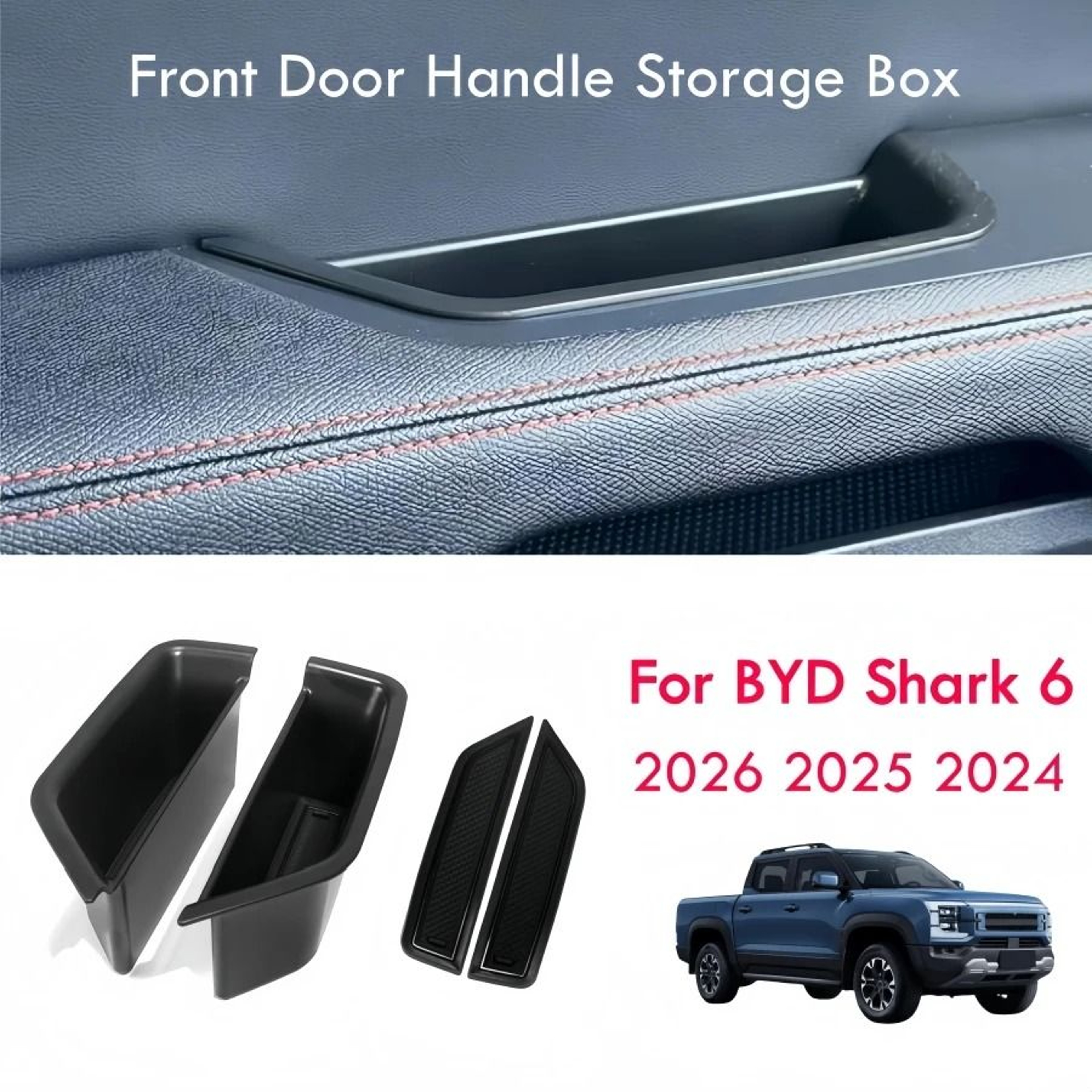 BYD Shark 6 20242026 Front Door Handle Storage Stabilization Interface 0