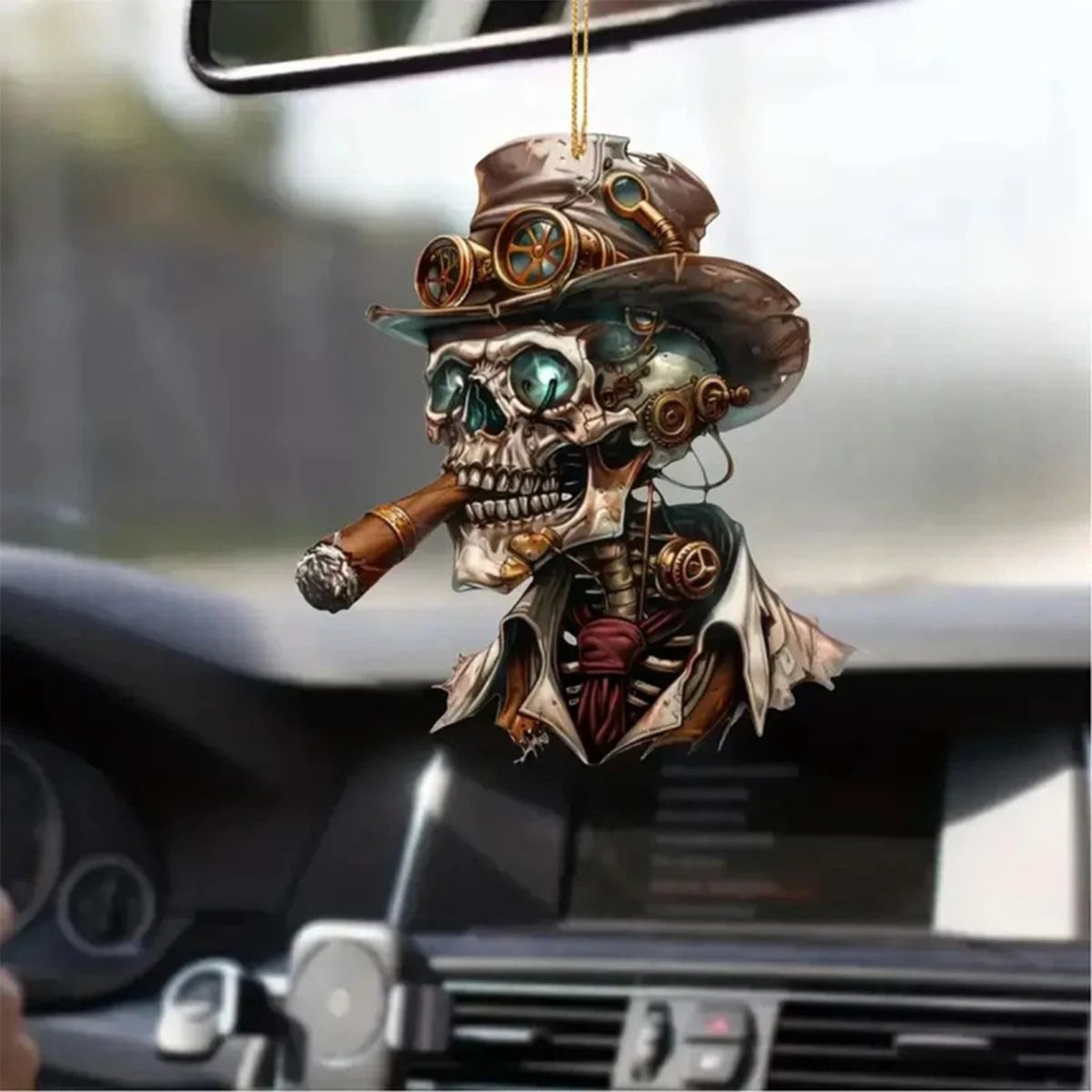Steampunk Skeletal Vanguard And Rearview Aesthetic Interface 5