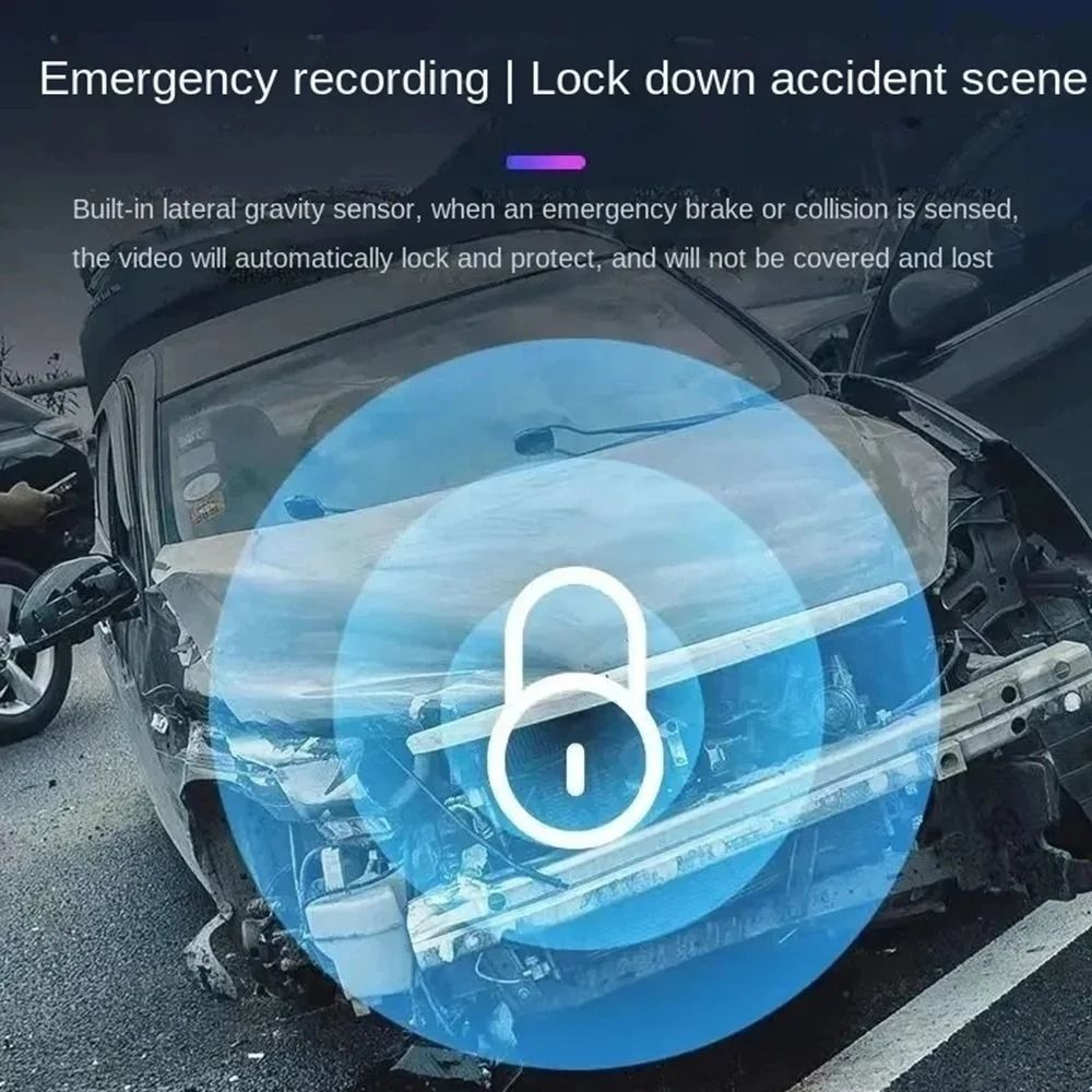HighDefinition 1080P Car Dash Camera With Night Vision And Automatic Loop Recording 3