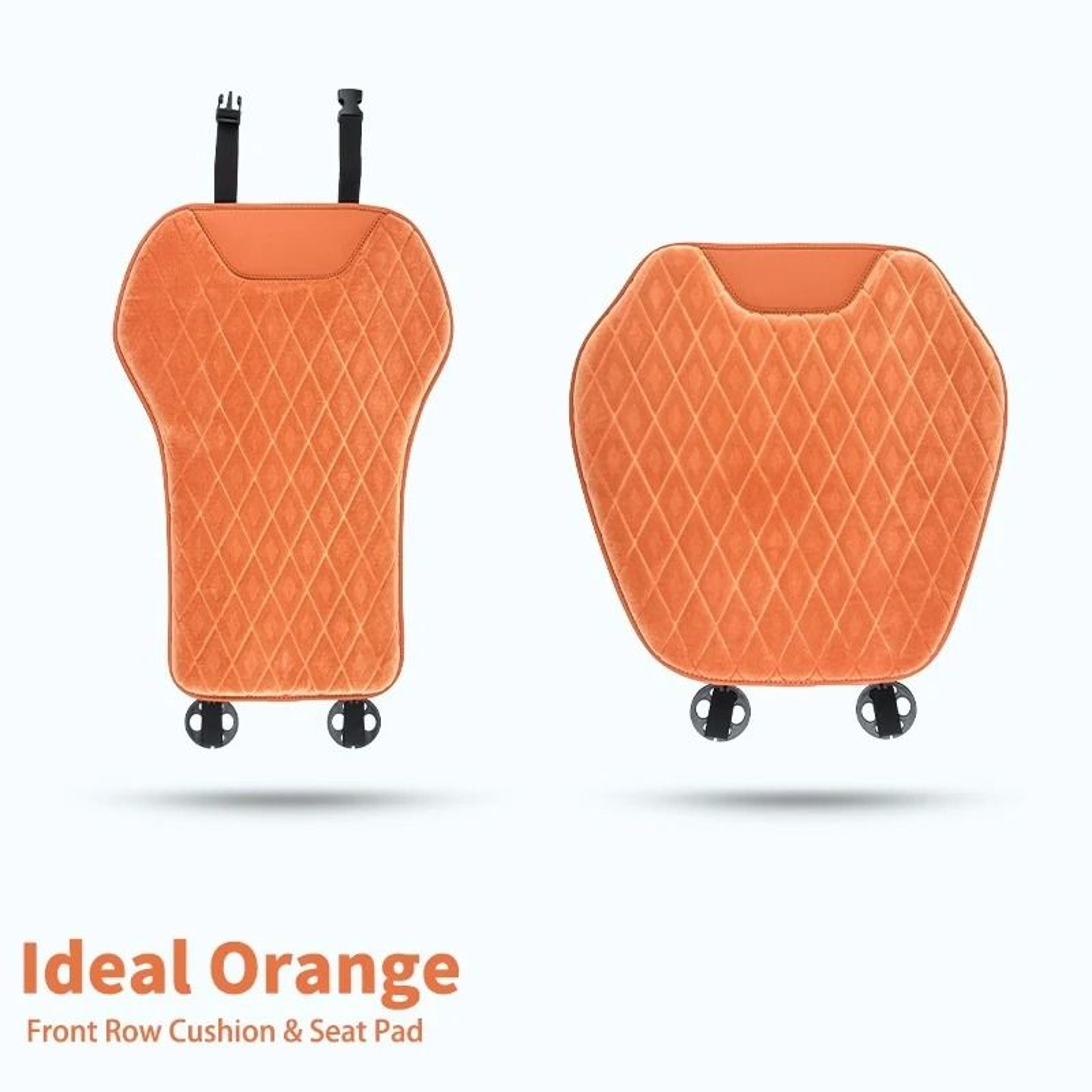 Universal Soft Flannel Car Seat Mat And Backrest Protector Set 10